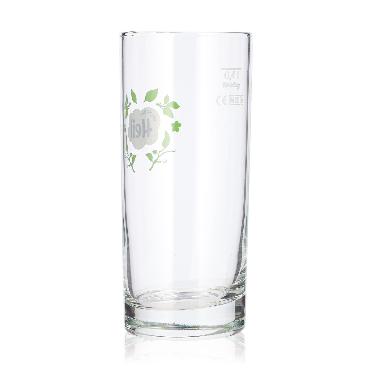 6 verres à cidre « Kelterei Heil » 0,4 l, format long drink, logo vert « plantes » (lot de 6) – Vue 4