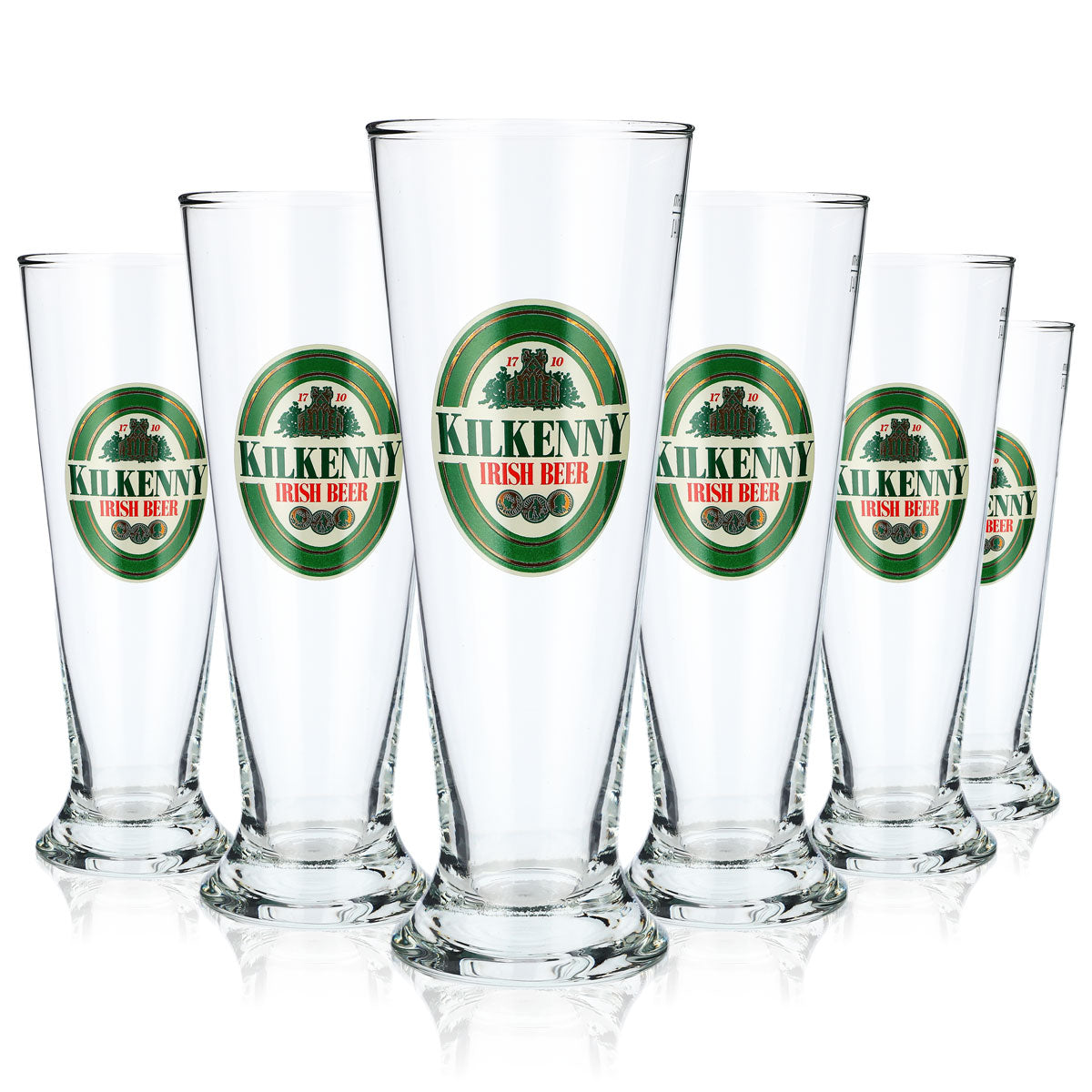 6 verres à bière Kilkenny 0,4 l Verres à bière Tasses Ancien logo irlandais Sahm Munich – Vue 6