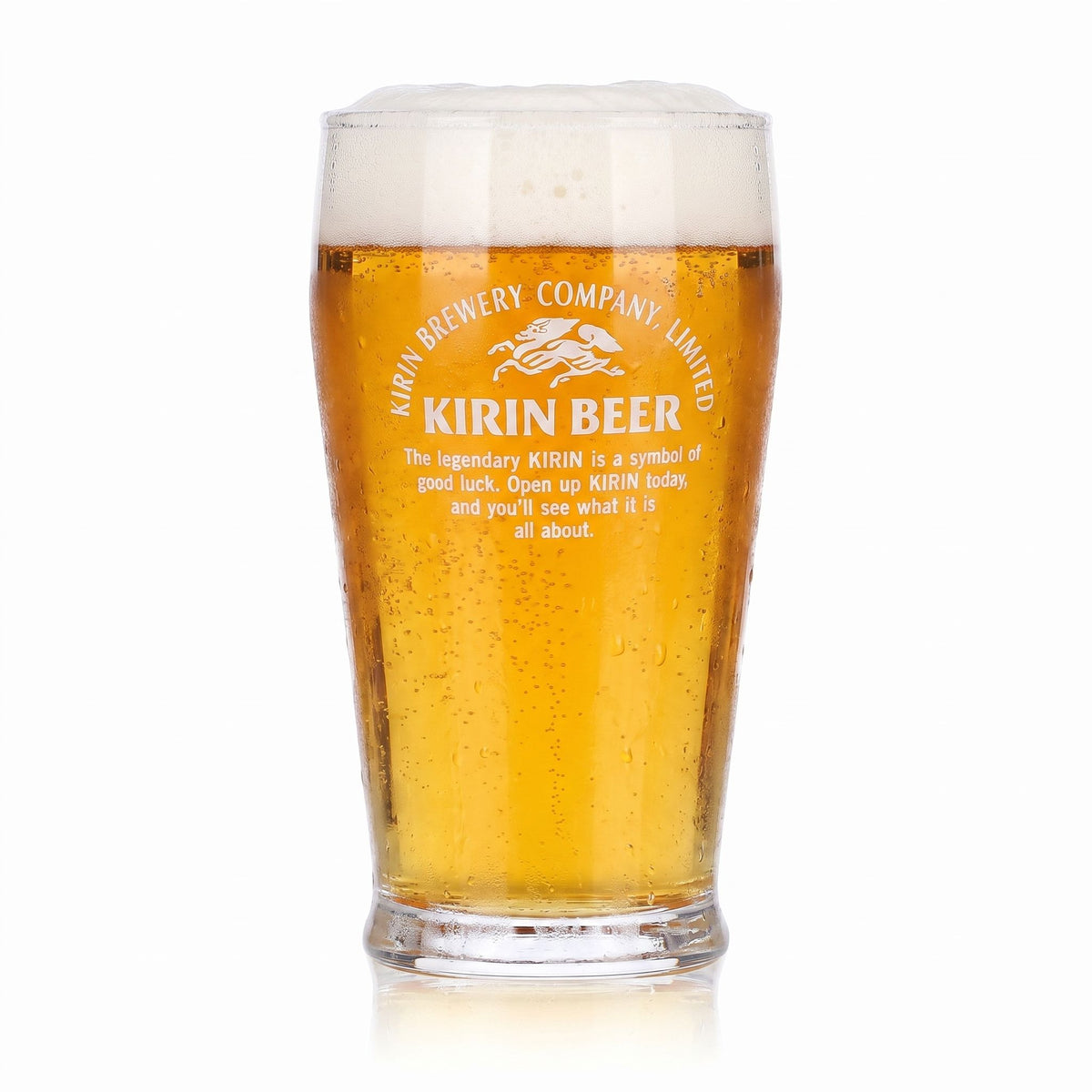 Lot de 6 verres à bière Kirin Ichiban, 0,17 l, avec logo blanc – Vue 2