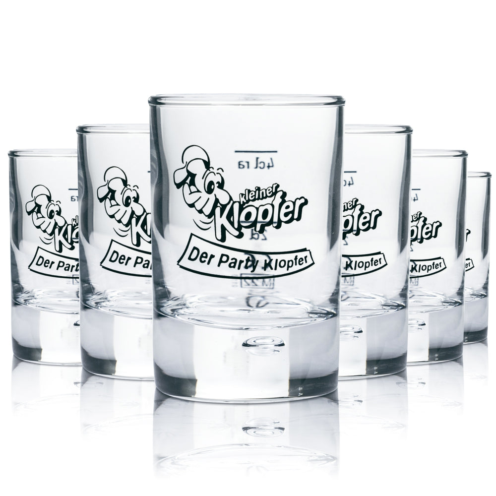 6x petit verre à shot en verre 4 cl Schnape Kurze Stamper 2 cl 4 cl chêne Bar