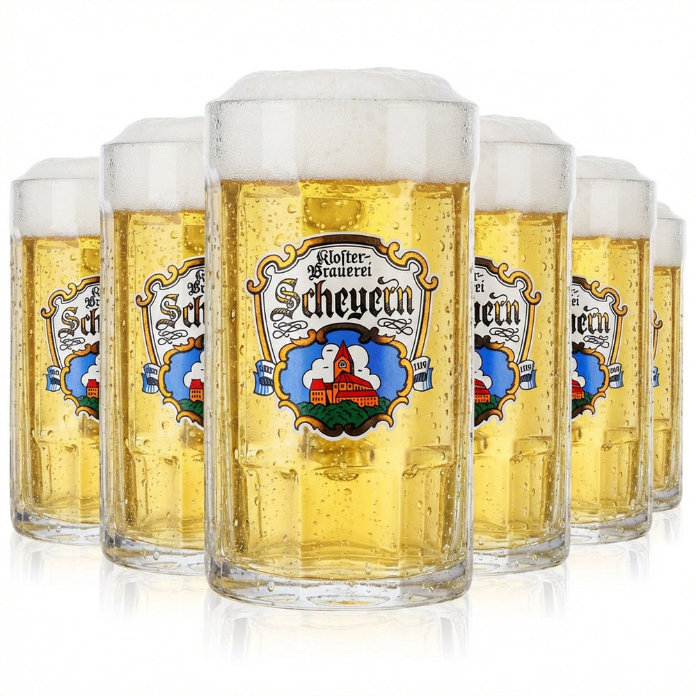 6x verre à bière Kloster Scheyern Bierseidel 0,25 l chope à bière Rastal Glückauf