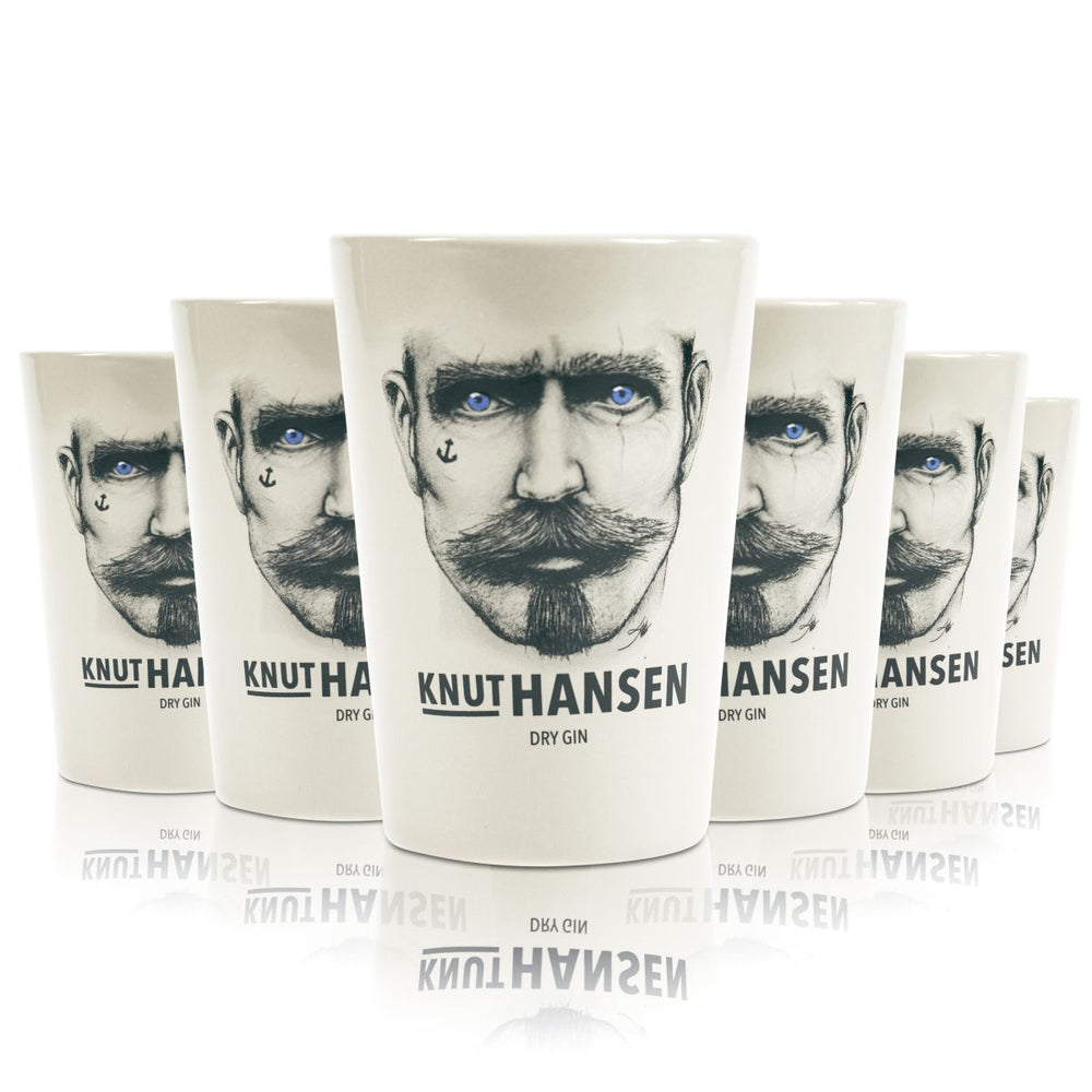 6x Knut Hansen gin gobelets en céramique verre 0,37l argile tasse gin tonic verres à cocktail