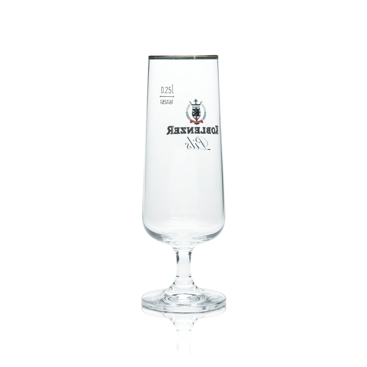 6 verres à bière de Coblence 0,25 l, forme tulipe, bord doré, verres à bière Pils, bar gastronomique – Vue 3