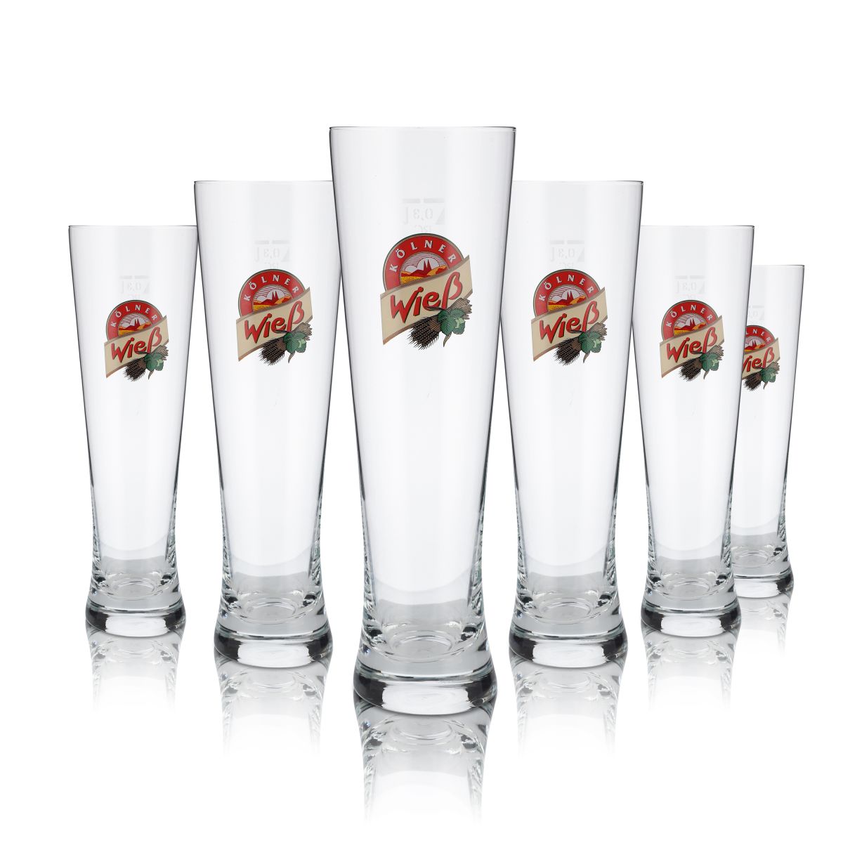 6 verres Kölner Wieß 0,3 l Verres à bière blanche Verres à bière blanche Verres à pied Verres à bière Set
