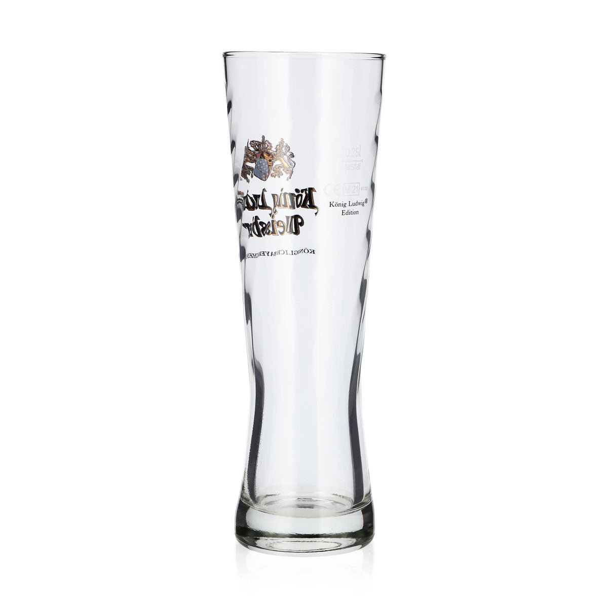 Lot de 6 verres à bière « König Ludwig » de 0,25 l, bière blanche, motif en relief « Rastal » (lot de 6) – Vue 4