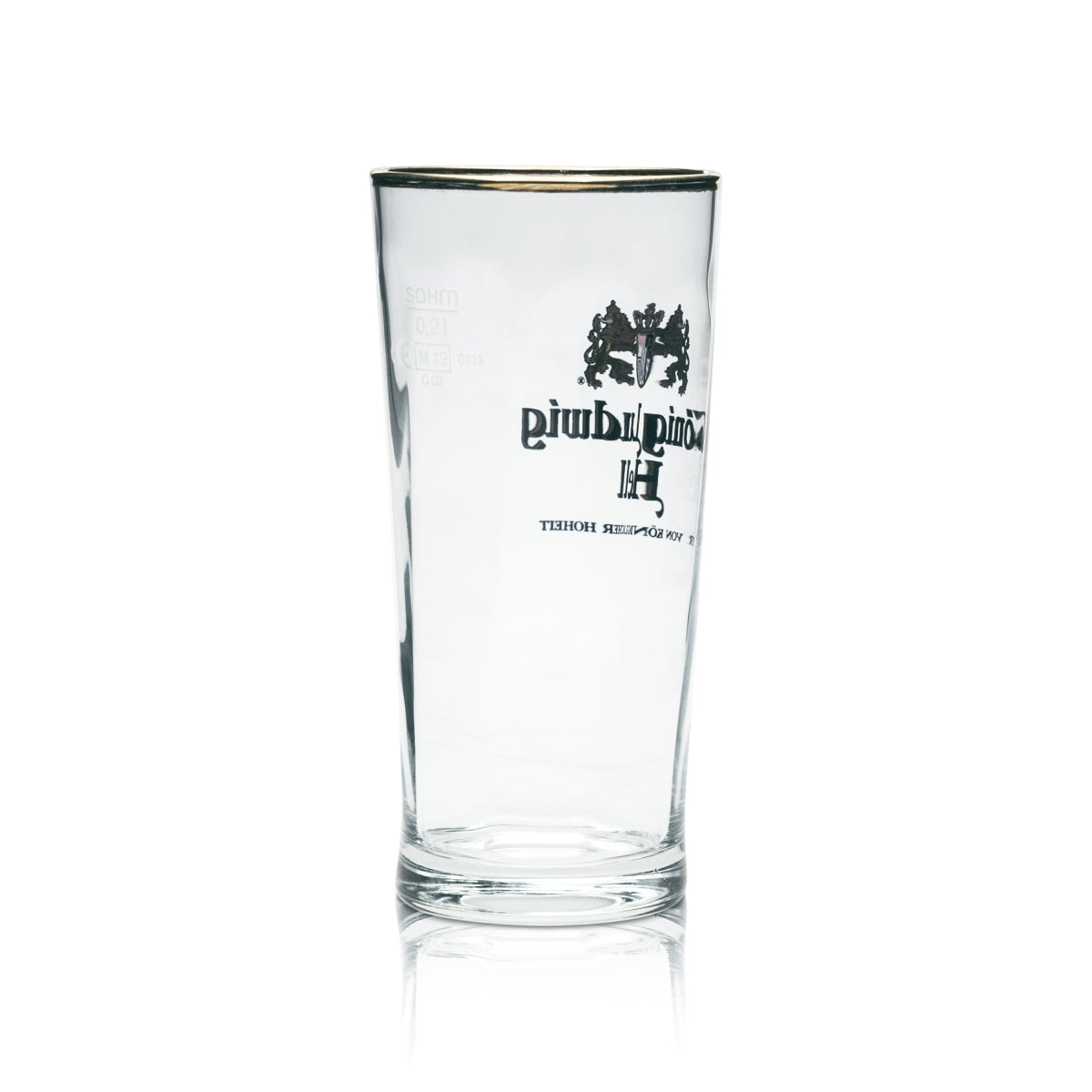 6 verres à bière König Ludwig 0,2 l Willi Becher Germania Relief Schlief Gläser Beer – Vue 3