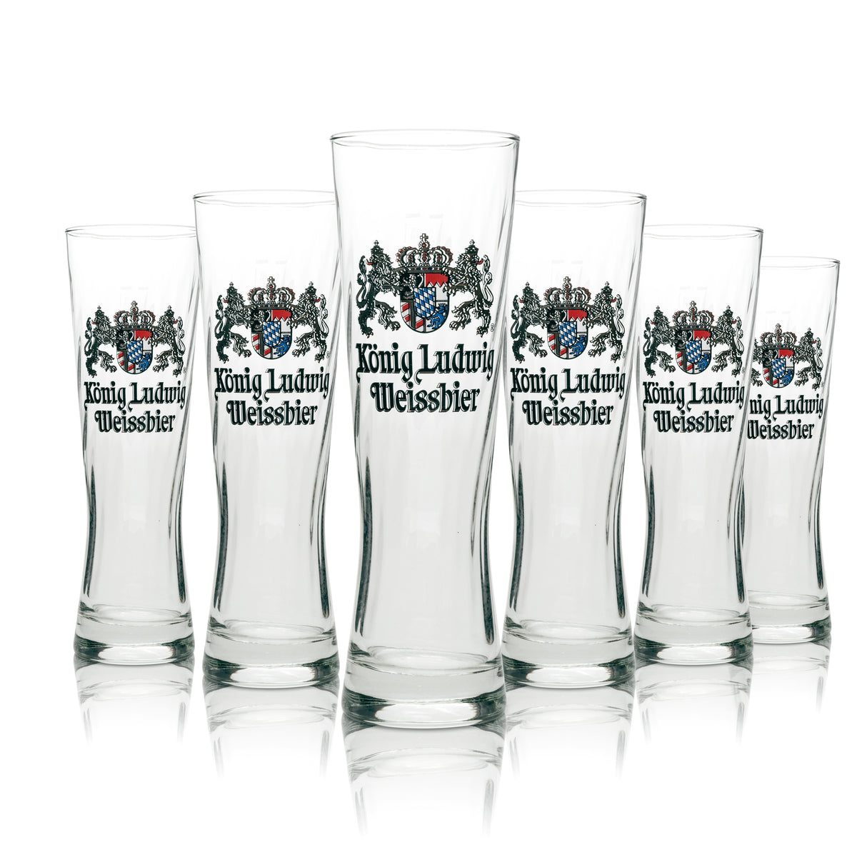 6 verres à bière König Ludwig 0,3 l Weizen Rastal – Vue 4