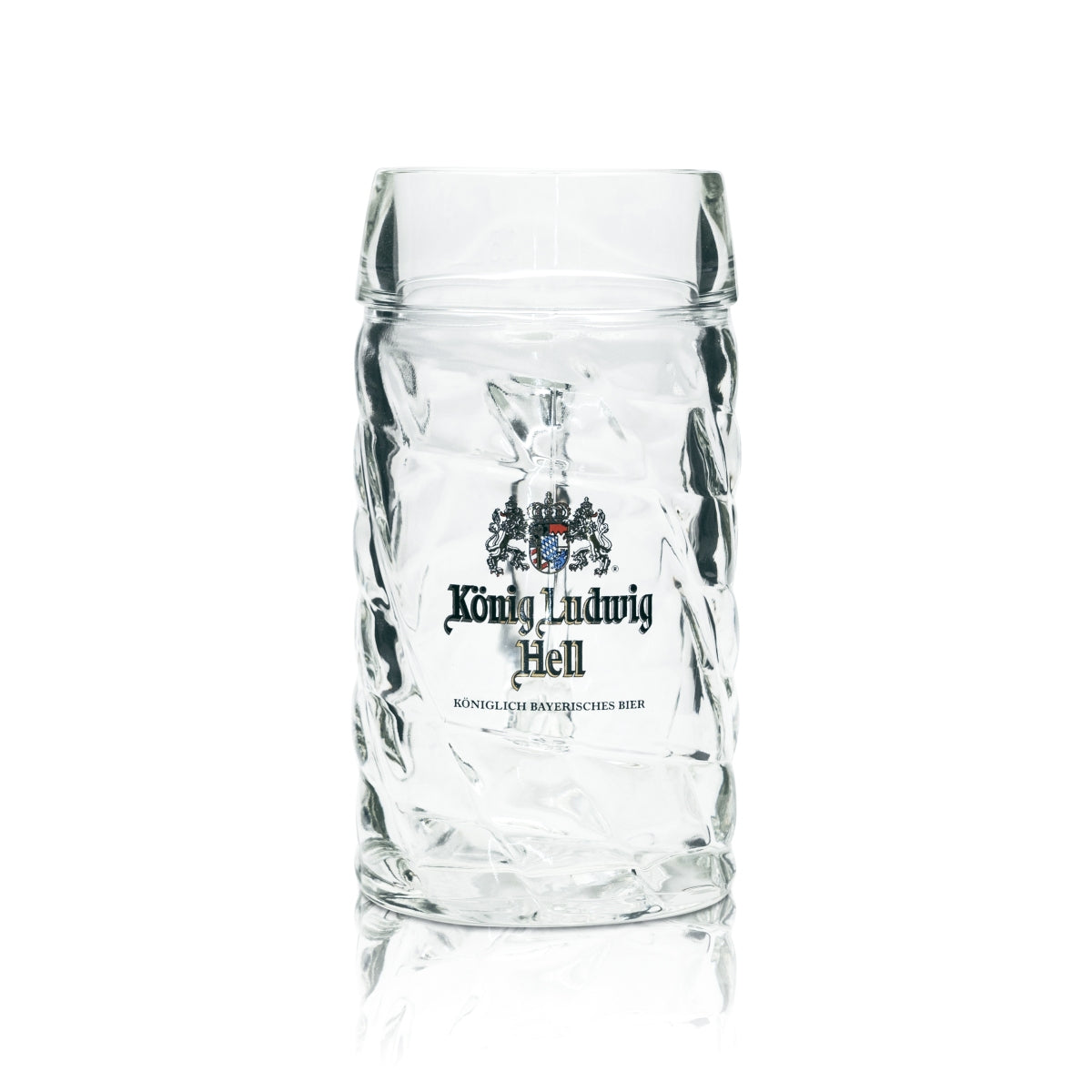 6 verres à bière König Ludwig 0,5 l, chope en forme de losange, relief Sahm, anses – Vue 3