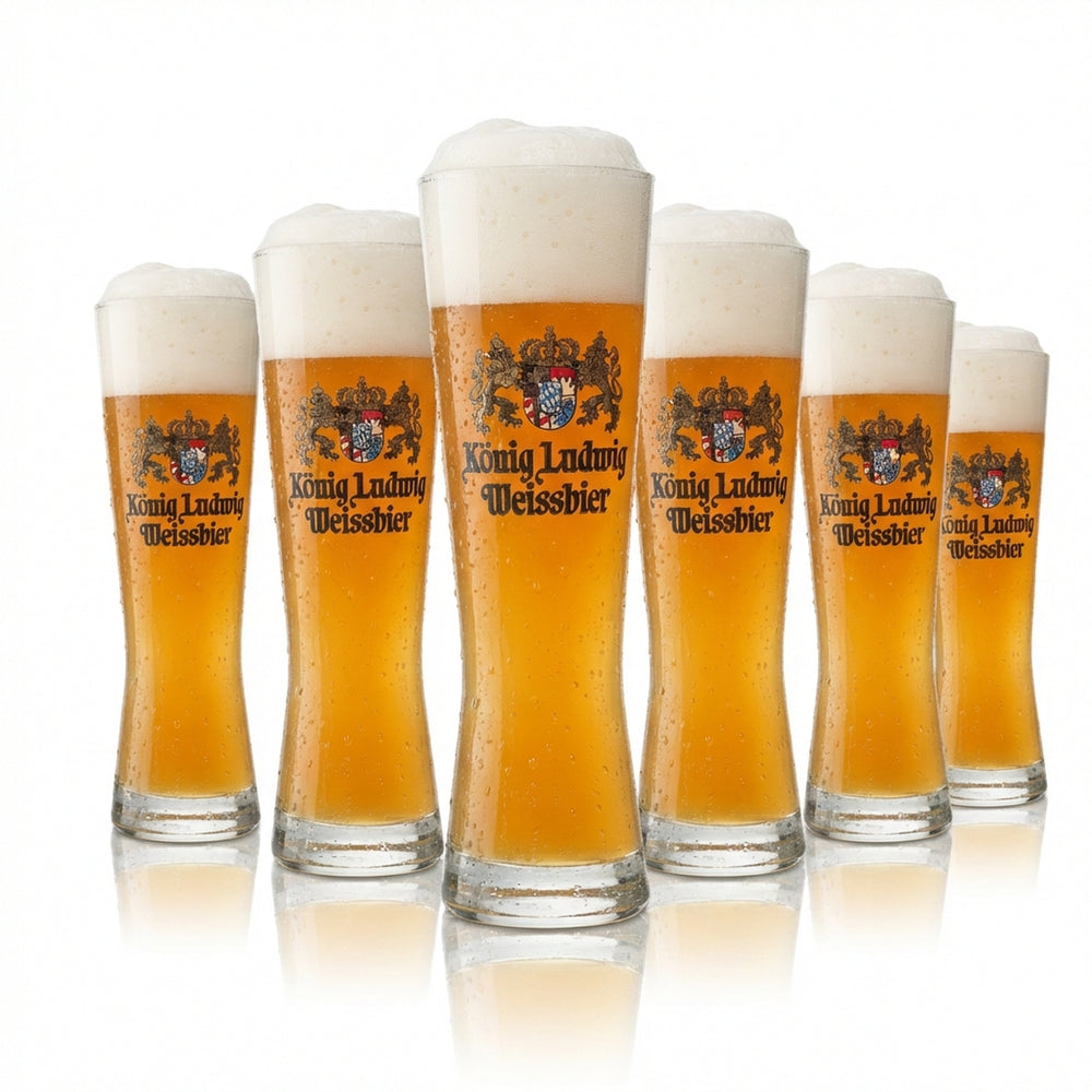 6 verres à bière König Ludwig 0,5 l Weizen Sahm