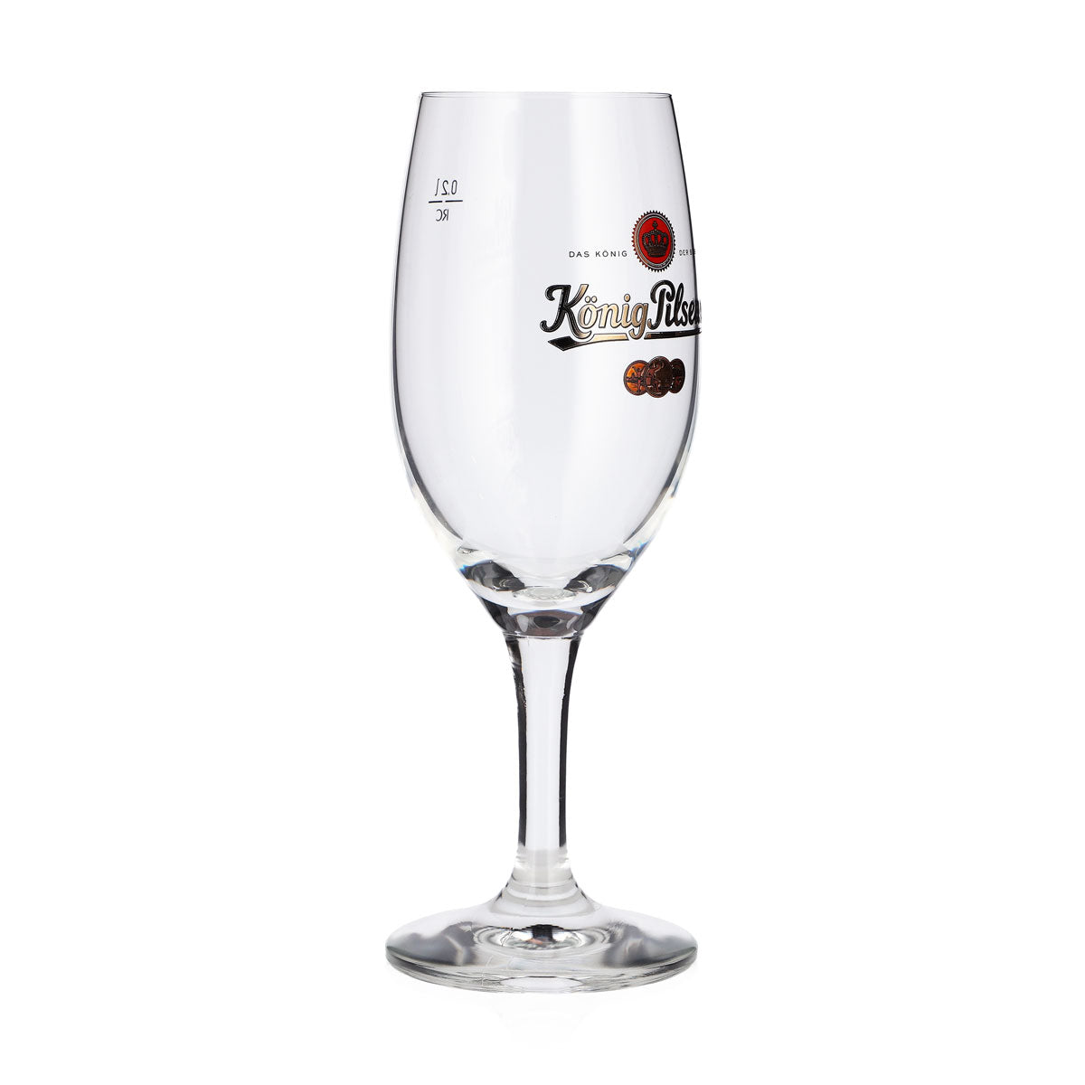 Lot de 6 verres à bière König Pilsener 0,2 l, forme tulipe – « Le roi des bières » – Verre à bière rc – Vue 3
