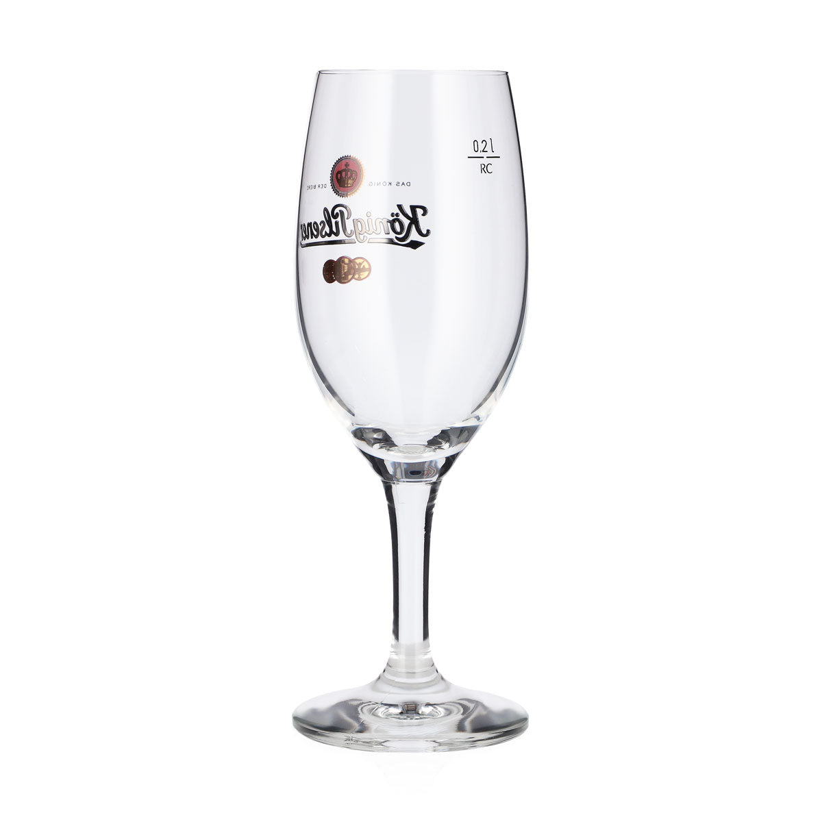 Lot de 6 verres à bière König Pilsener 0,2 l, forme tulipe – « Le roi des bières » – Verre à bière rc – Vue 4
