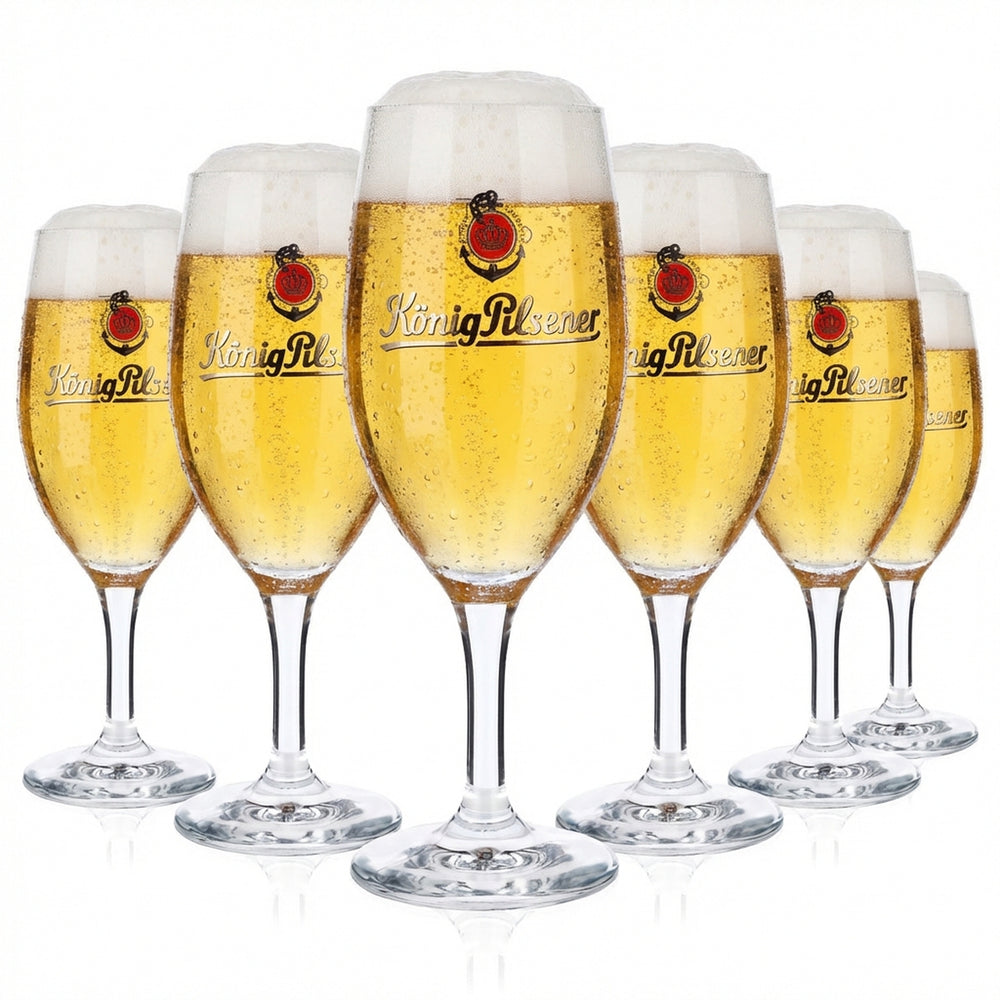 6 verres à bière König Pilsener Verres à bière Verres 0,3 l Coupe  Ritzenhoff Tulipe NFC Tag