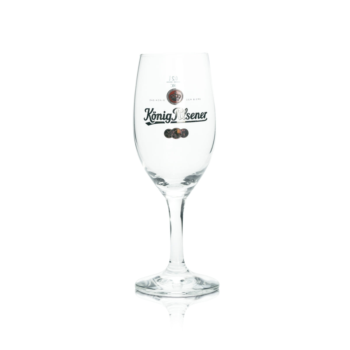 6 verres à bière König Pilsner 0,2 l, forme tulipe, calibrés pour la restauration, pour bar à bière – Vue 2