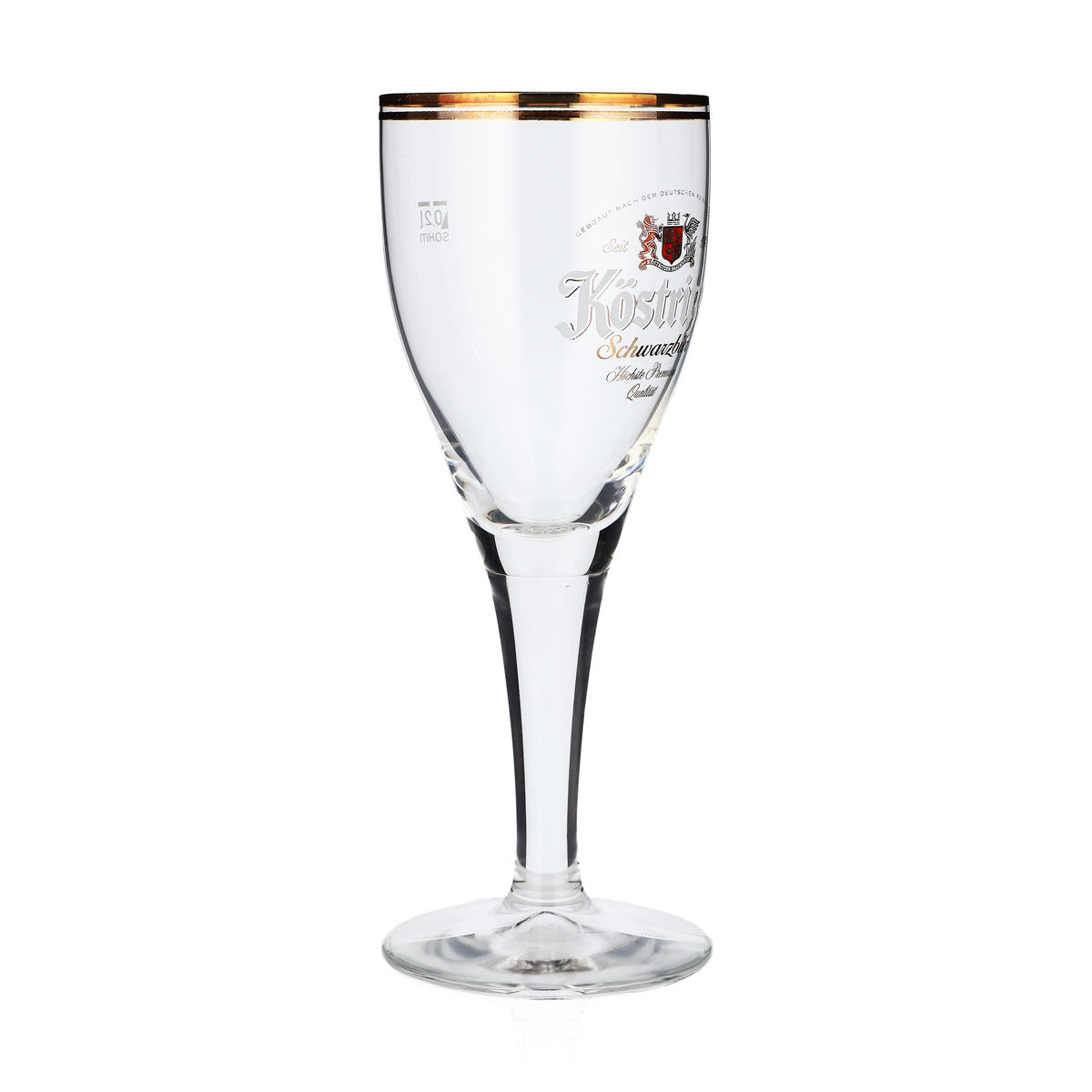 6 verres à bière Köstritzer 0,2 l « Schwarzbier » à double bord doré – Vue 3