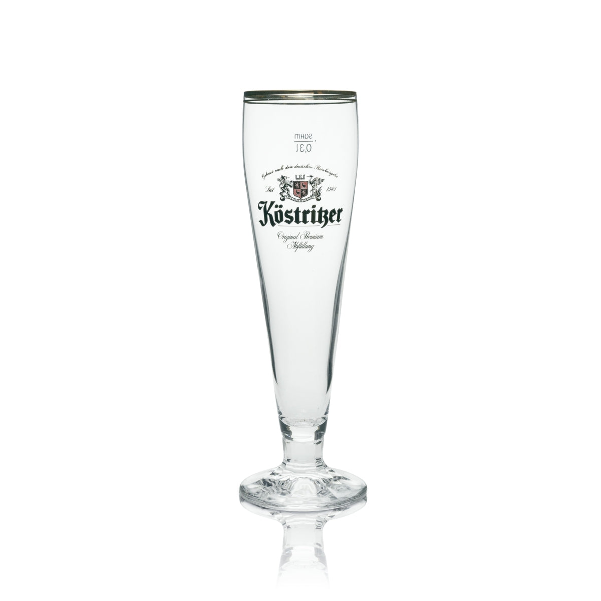 6 verres à bière Köstritzer 0,3 l, coupe avec blason 1543 – Vue 2