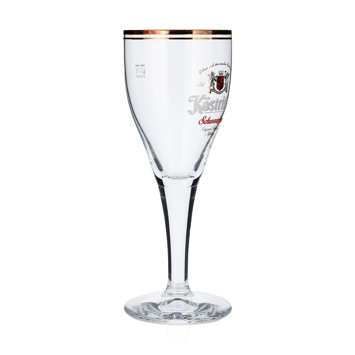6 verres à bière Köstritzer 0,2 l, forme calice, inscription rouge « Schwarzbier » – Vue 3