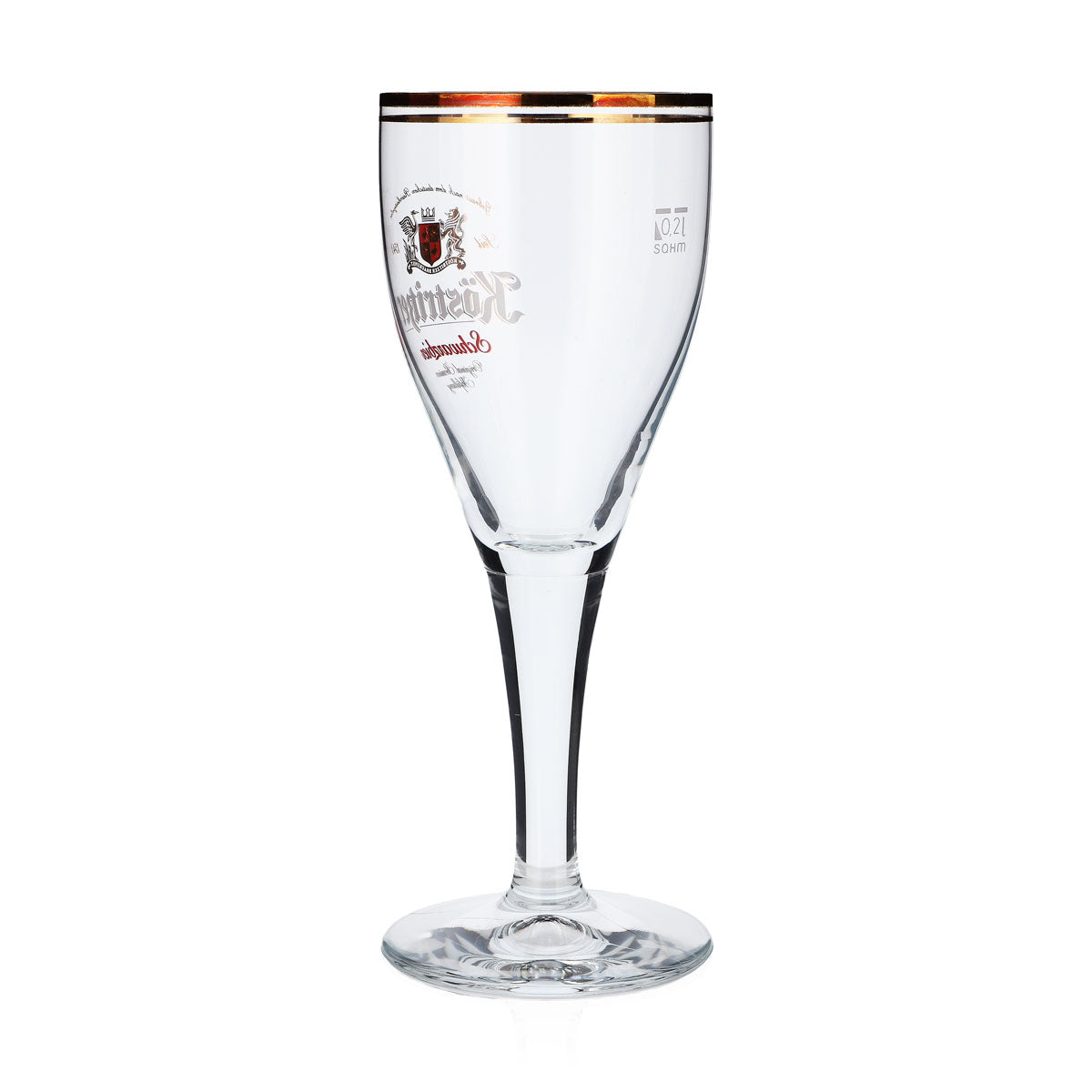 6 verres à bière Köstritzer 0,2 l, forme calice, inscription rouge « Schwarzbier » – Vue 4