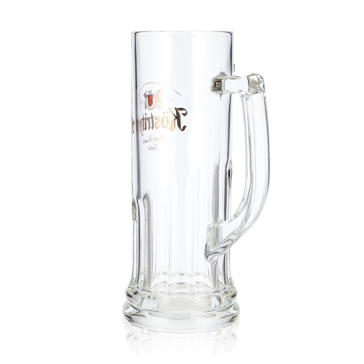 Lot de 6 verres à bière Köstritzer, chope de 0,5 l, modèle droit en relief « Rastal » (lot de 6) – Vue 5