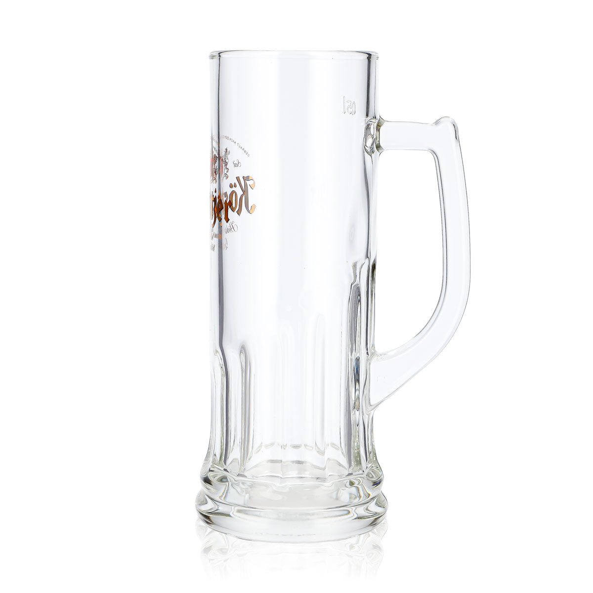 Lot de 6 verres à bière Köstritzer, chope de 0,5 l, modèle droit en relief « Rastal » (lot de 6) – Vue 6