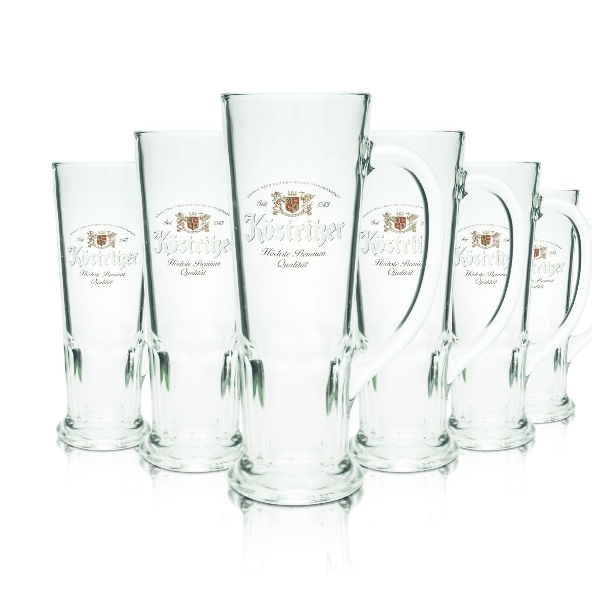 6x Köstritzer Verre à bière 0,4l Chope à bière Tankard Seidel Verres Set Premium Brasserie