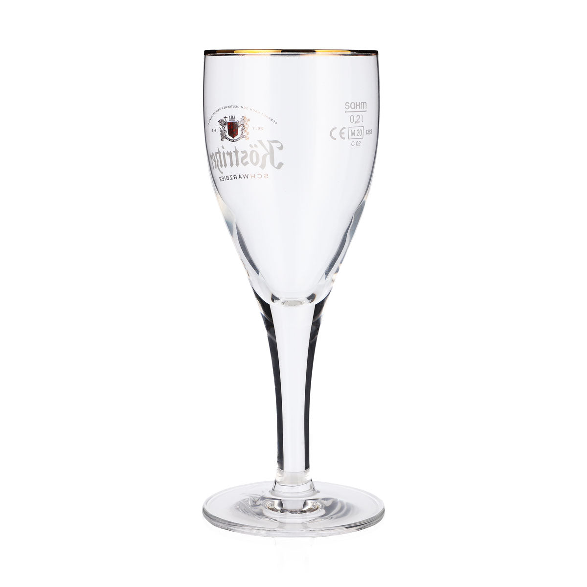 lot de 6 verres à bière exclusifs Köstritzer Schwarzbier - Verre à bière 0,2 l avec bord doré raffiné et graduation – Vue 5