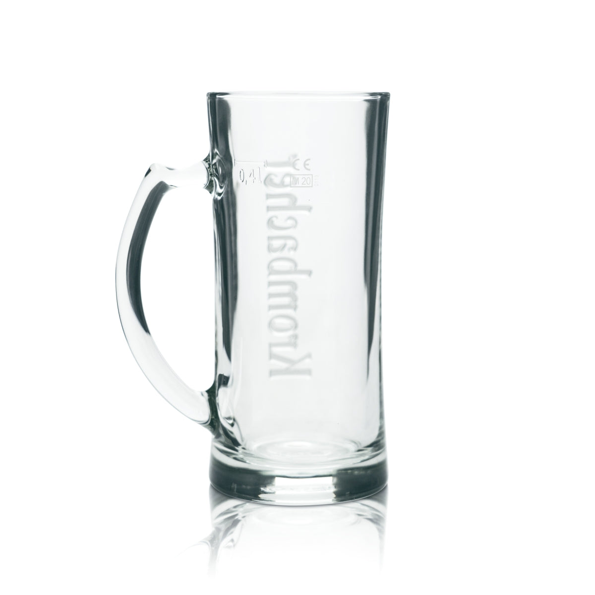 6 verres à bière Krombacher 0,4 l, chope exclusive Seidel Rastal Relief avec anse – Vue 3