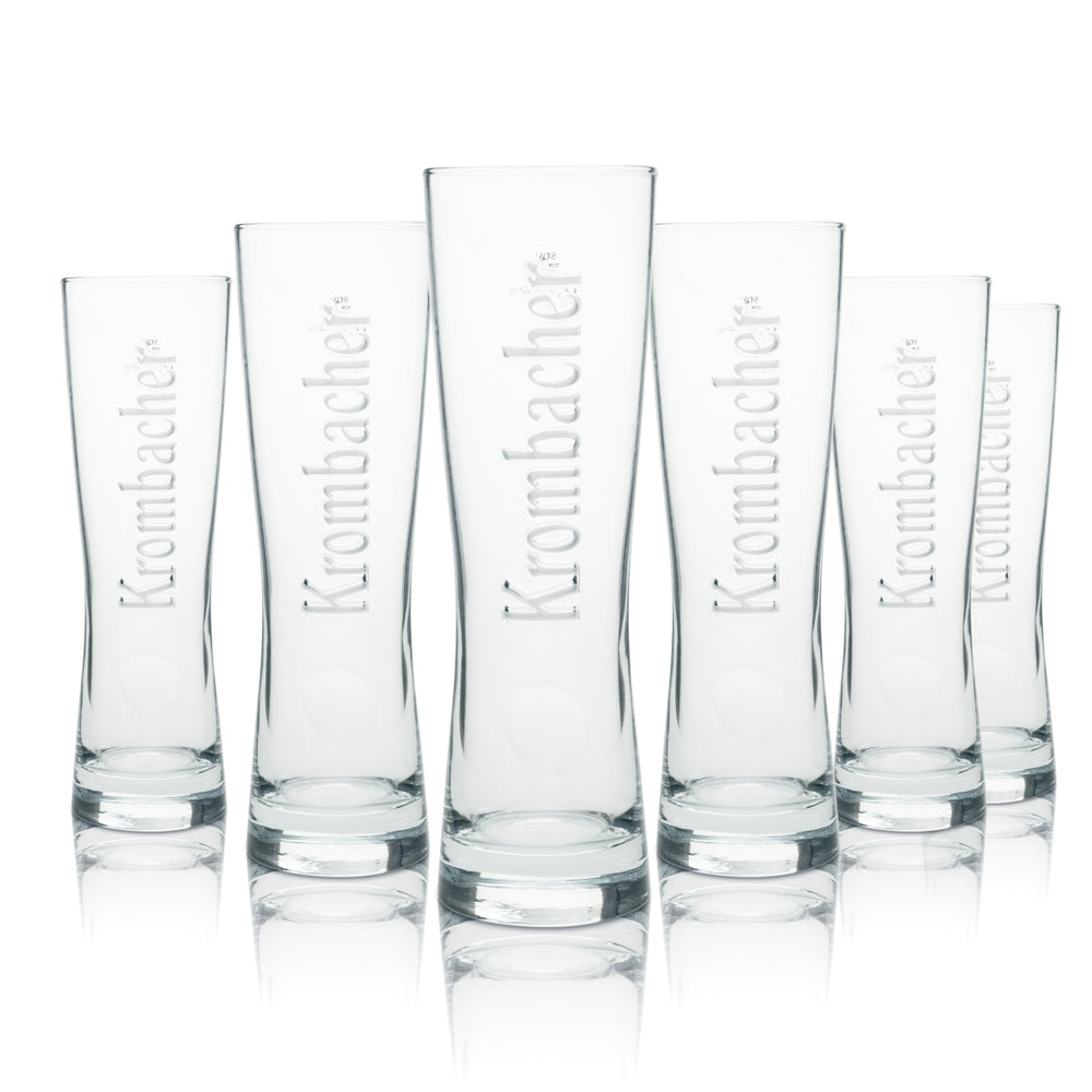 6 verres à bière Krombacher Star Cup 0,4 l Sahm