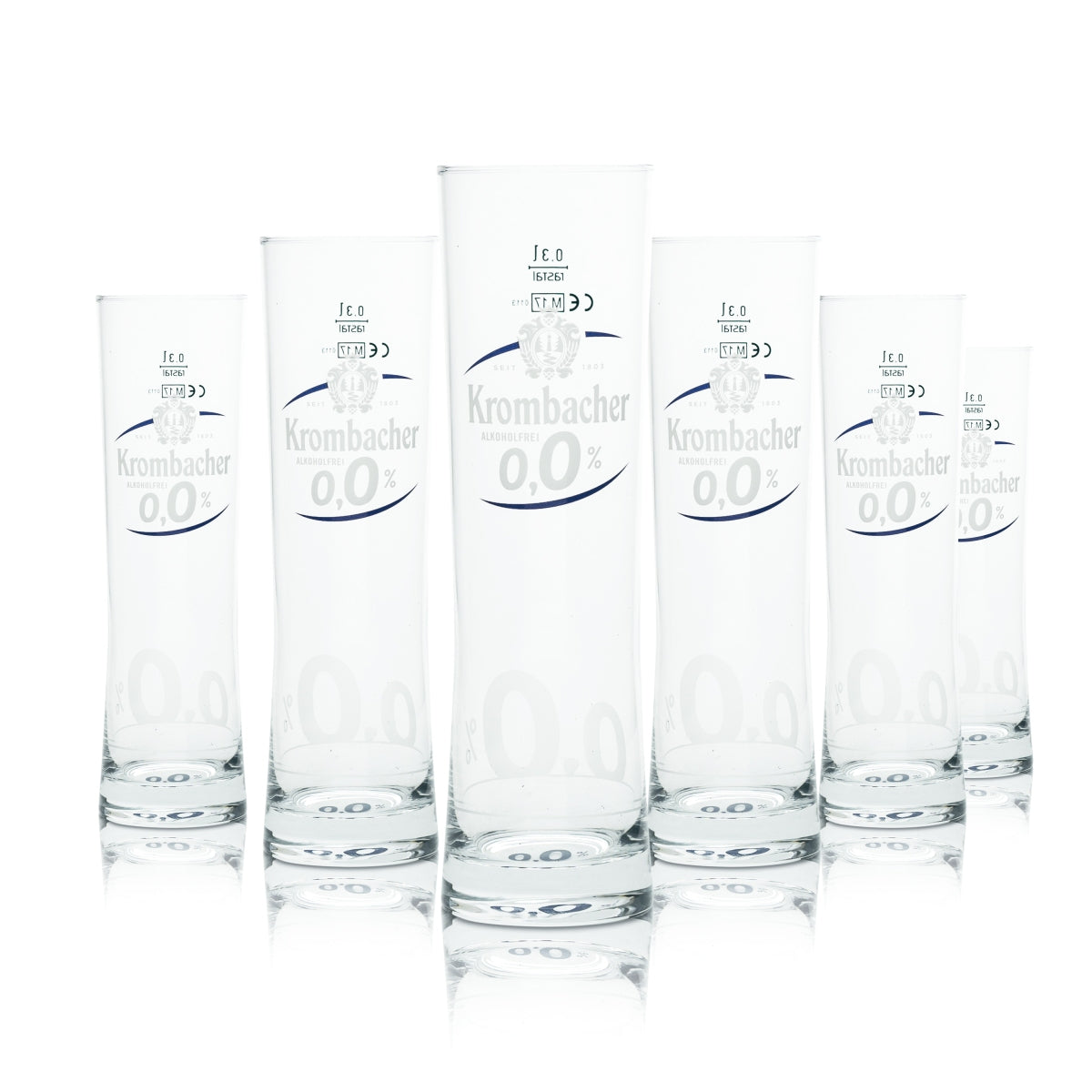 6 verres Krombacher 0,3 l, forme gobelet, sans alcool, calibrés, pour la restauration