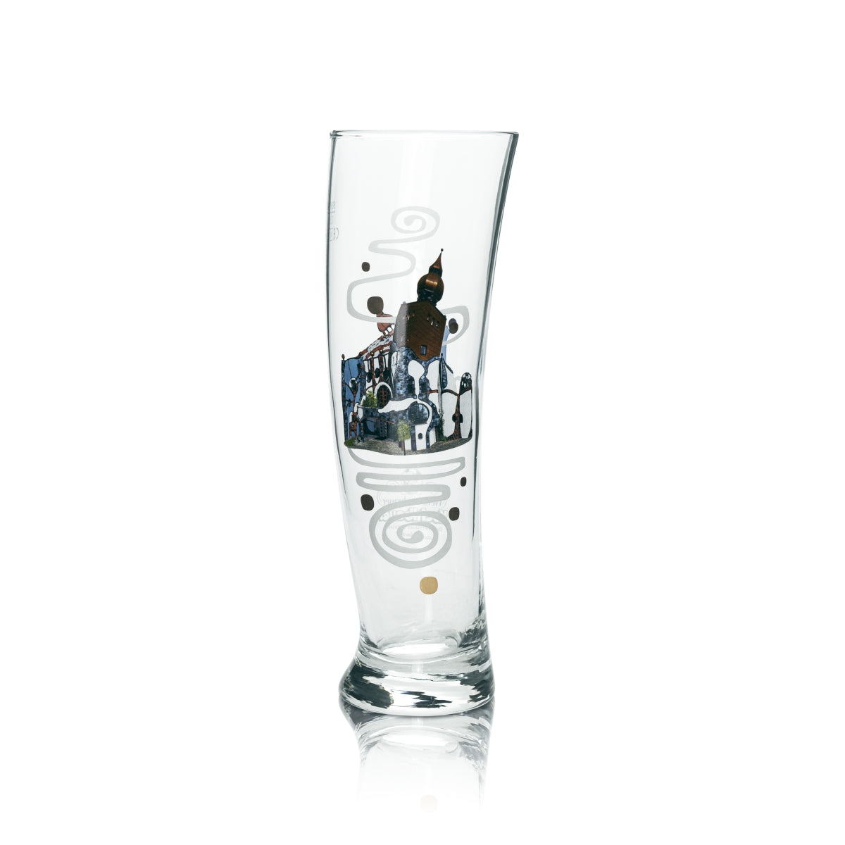 6 verres à bière Kuchlbauer 0,5 l, design Kunsthaus Abensberg, bière blanche, levure – Vue 2