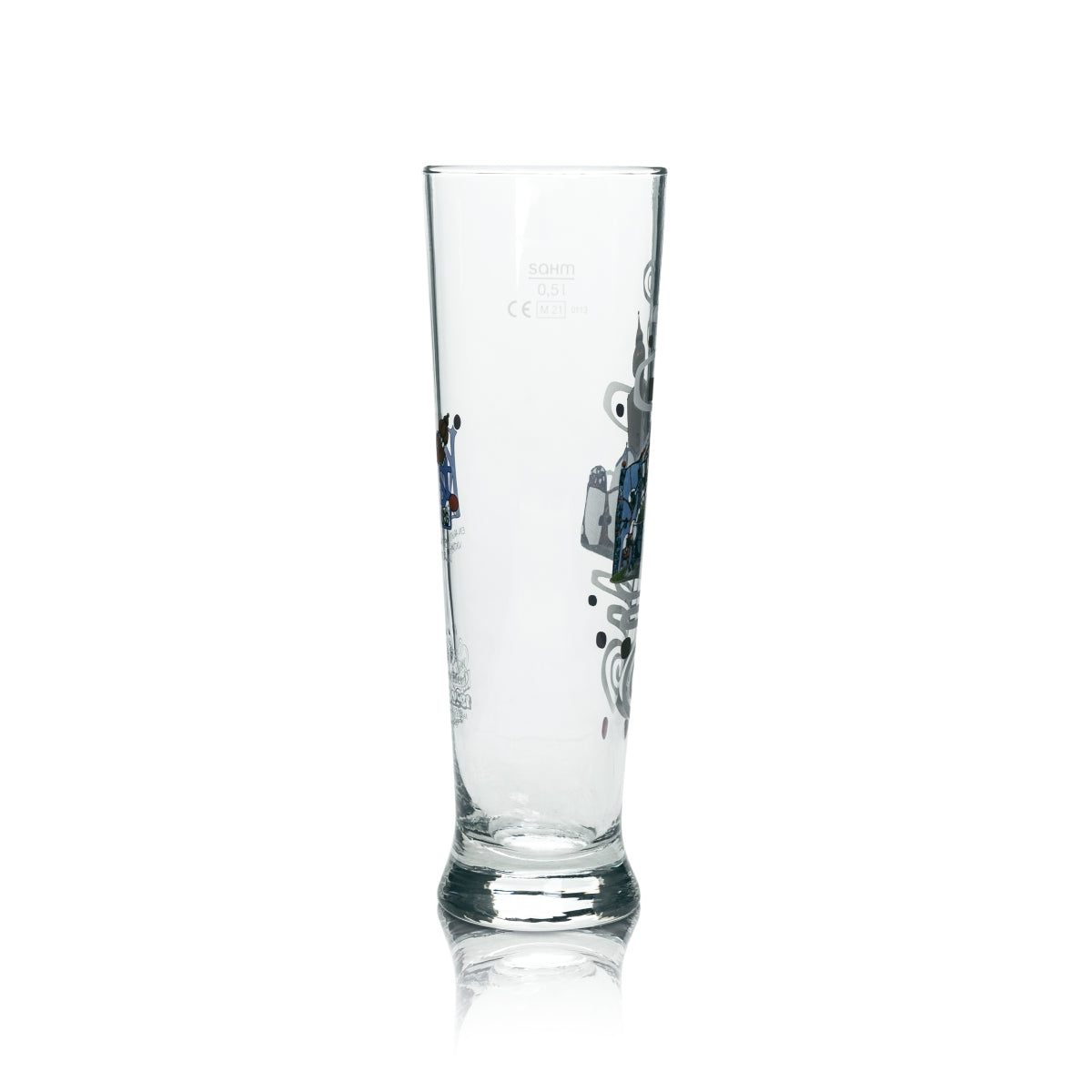 6 verres à bière Kuchlbauer 0,5 l, design Kunsthaus Abensberg, bière blanche, levure – Vue 3