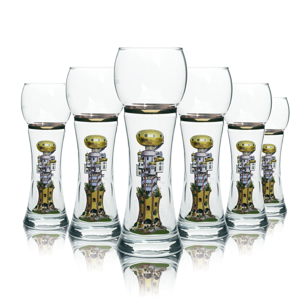6 verres à bière Kuchlbauer 0,5 l, bière blanche Turmweisse Turm Hefe Weizen