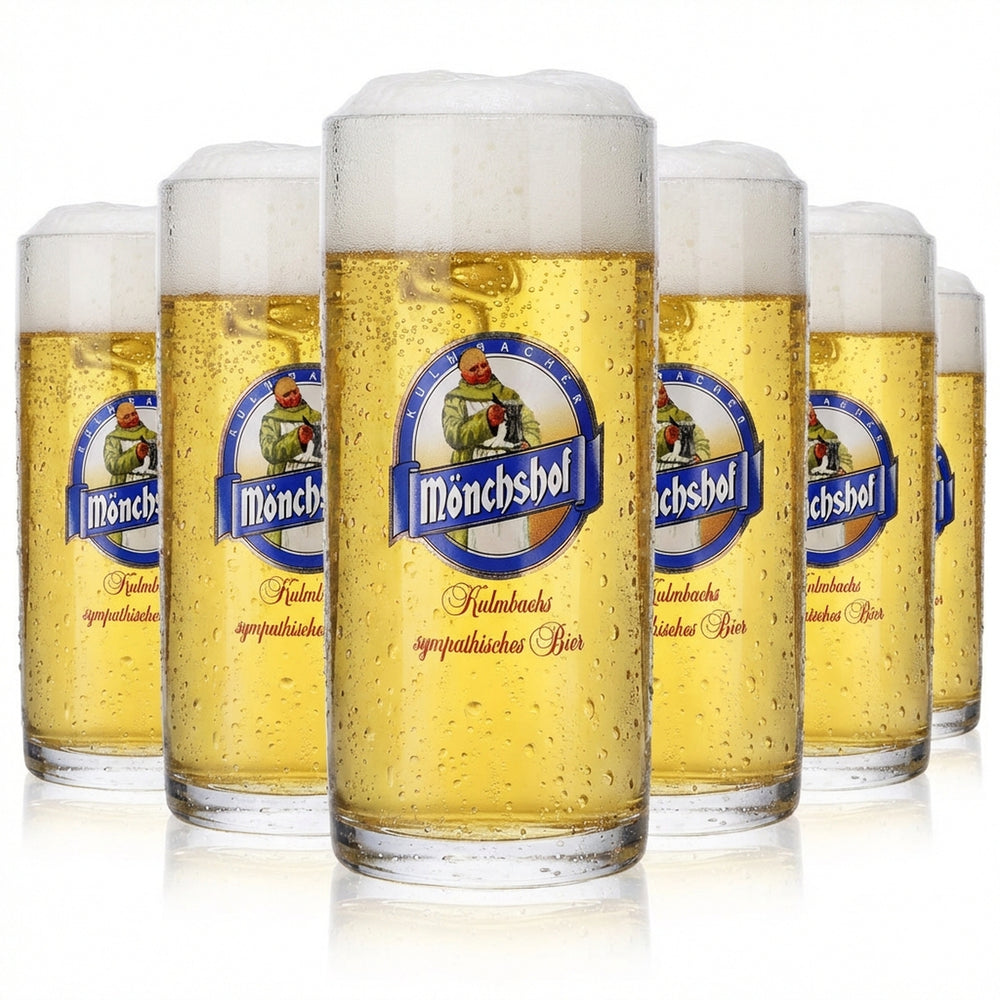 6x Kulmbacher Mönchshof verre 0,3 l chope à bière Humpen Seidel verre set brasserie