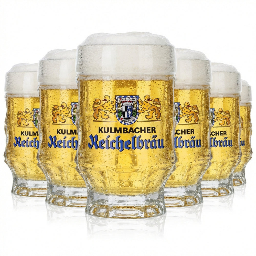 6x verre à bière Kulmbacher Reichelbräu Bierseidel Humpen 0,25 l
