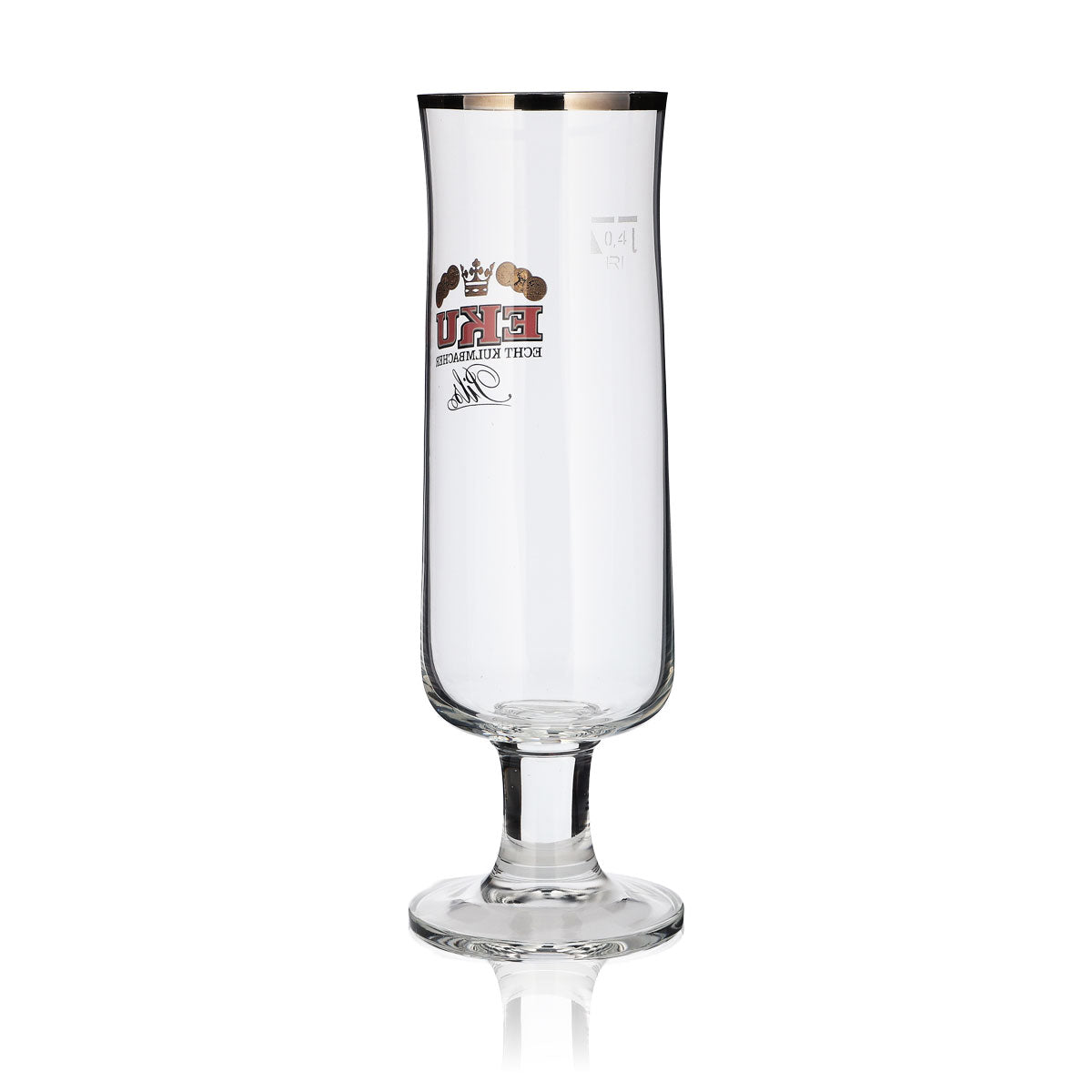 6 verres à bière Kulmbacher Reichelbräu 0,4 l, design coupe, lot de verres EKU Pils Brauerei – Vue 4