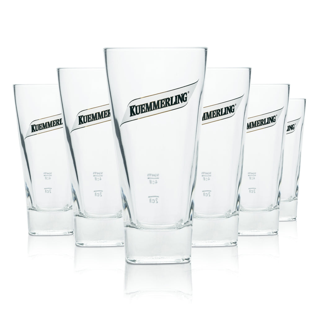 6x verres Kümmerling 0,28 l, gobelets, verres à long drink, calibrés, pour la restauration et les bars