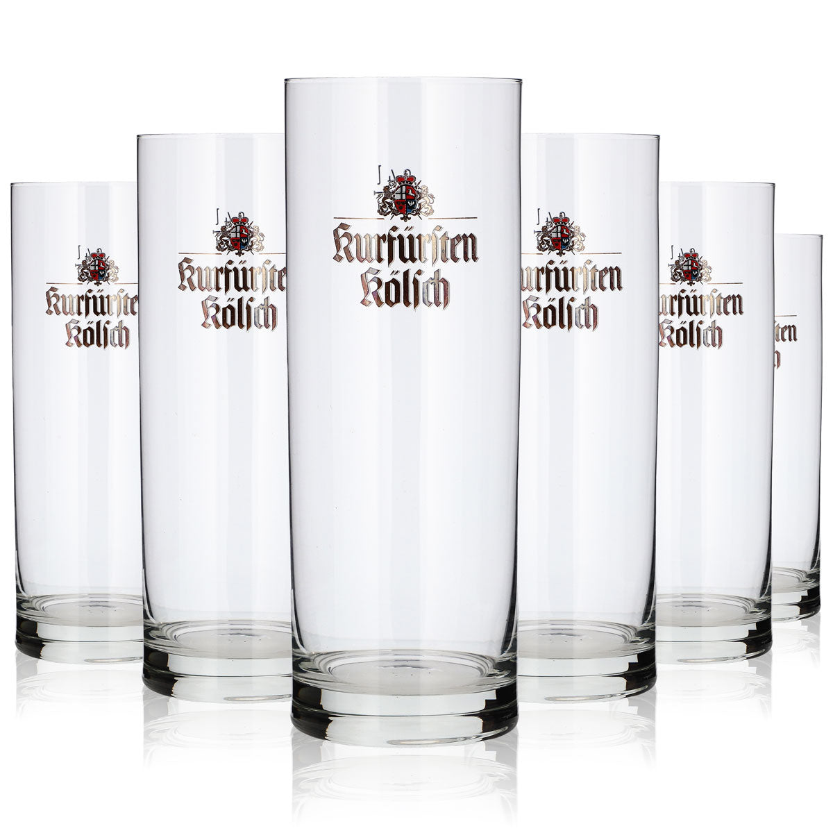 6 verres à bière Kölsch Kurfürsten 0,4 l, set de verres à bière Kneipe – Vue 5
