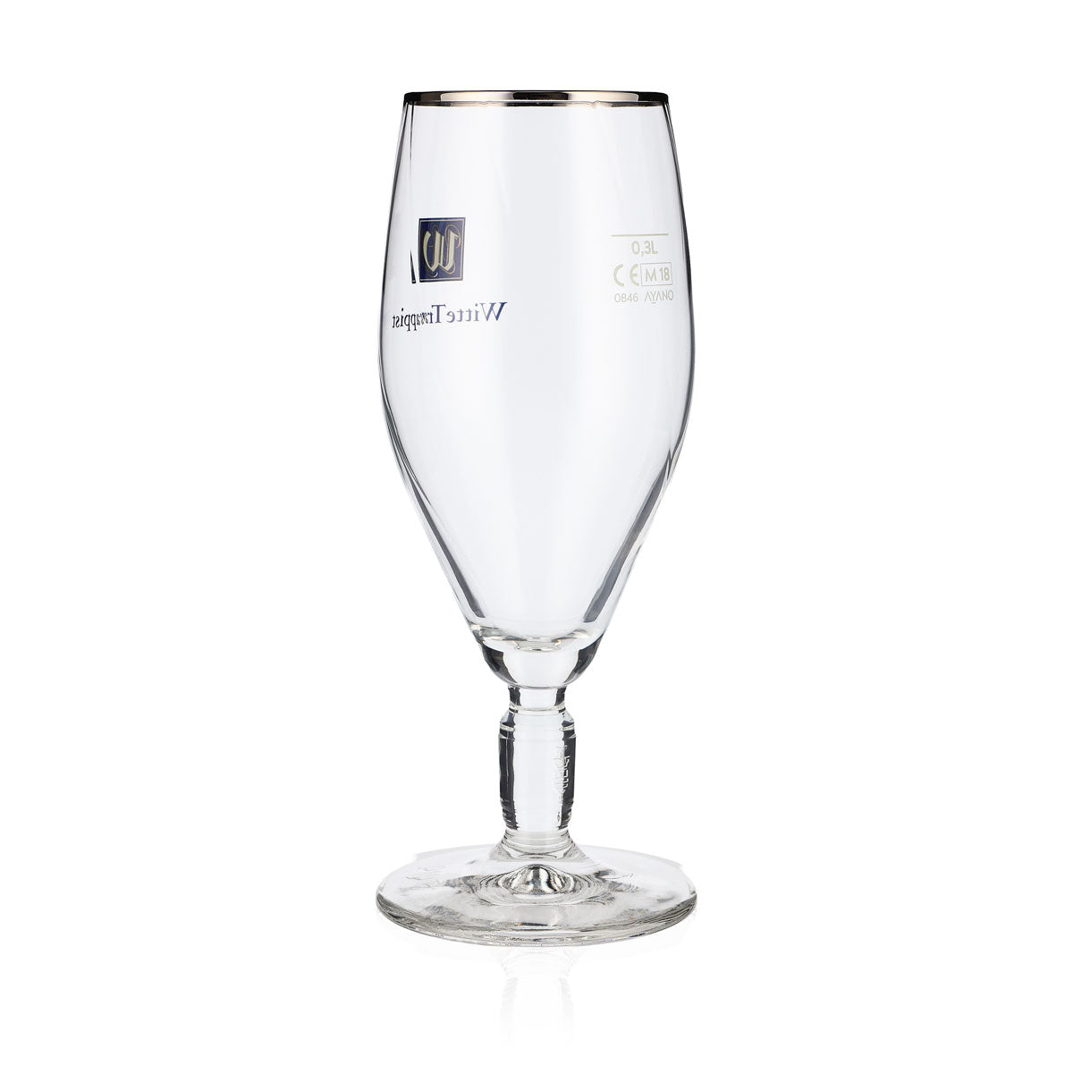 6 verres à bière La Trappe 0,3 l Verres à bière Relief dans le pied Coupe Bord doré – Vue 4