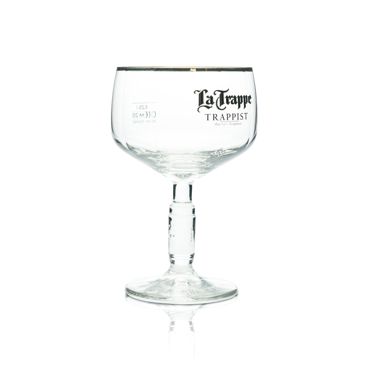 6 verres à bière La Trappe Verres à bière 0,25 l Bord doré – Vue 3