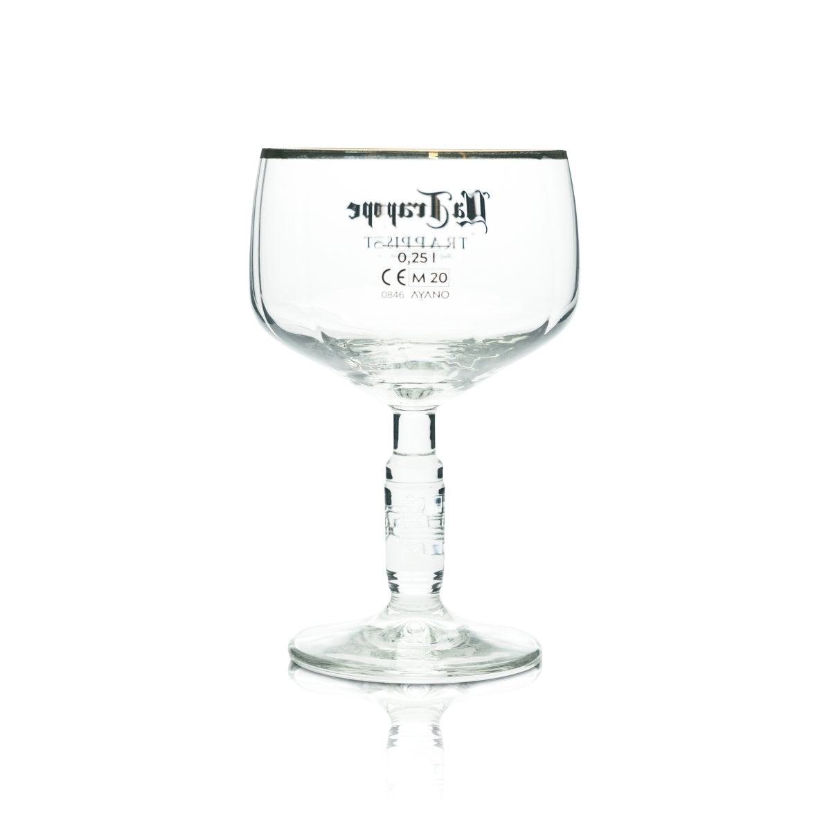 6 verres à bière La Trappe Verres à bière 0,25 l Bord doré – Vue 4