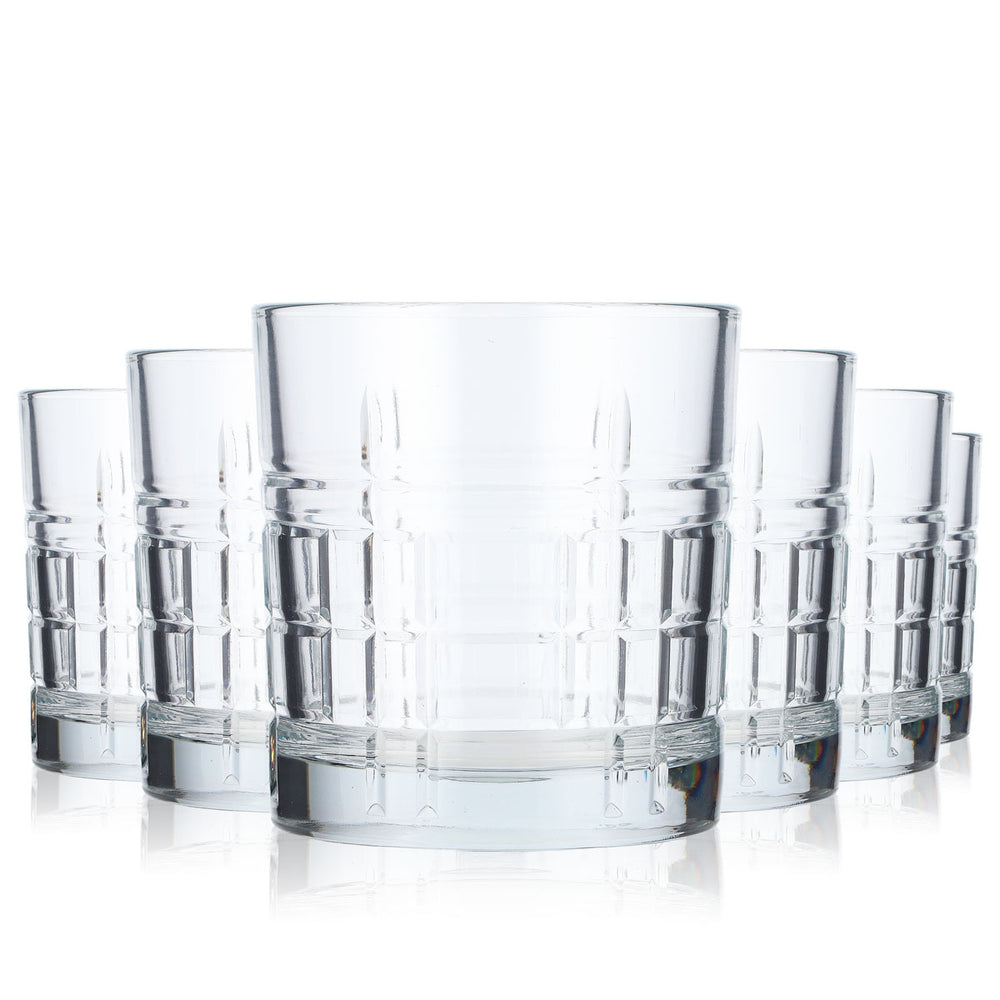 6x LAV Verres à eau Tumbler Verres à eau 0,3 l en relief