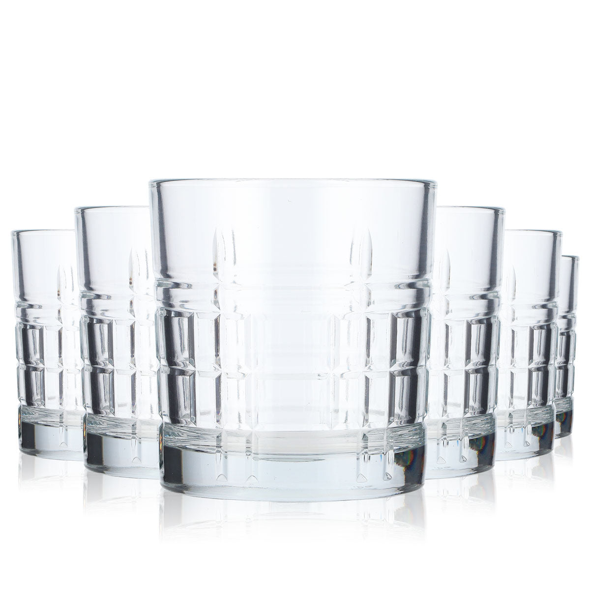 6x LAV Verres à eau Tumbler Verres à eau 0,3 l en relief