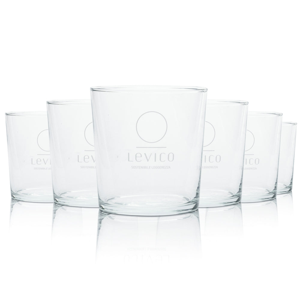 6x Levico Verre à eau 0,2 l Tumbler Gobelet Verres à soda Verres à eau minérale Verres à jus Source Acqua
