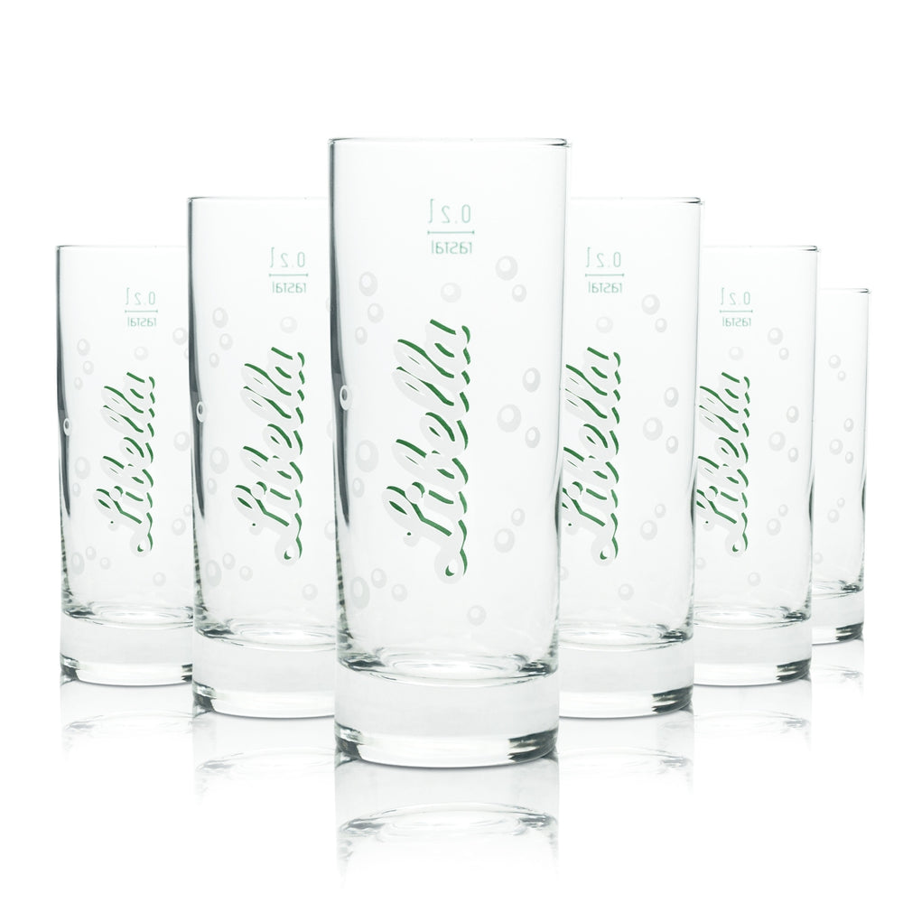 6x verre à limonade Libella 0,2 l, gobelet Tinabecher Rastal, édition collector pour bar