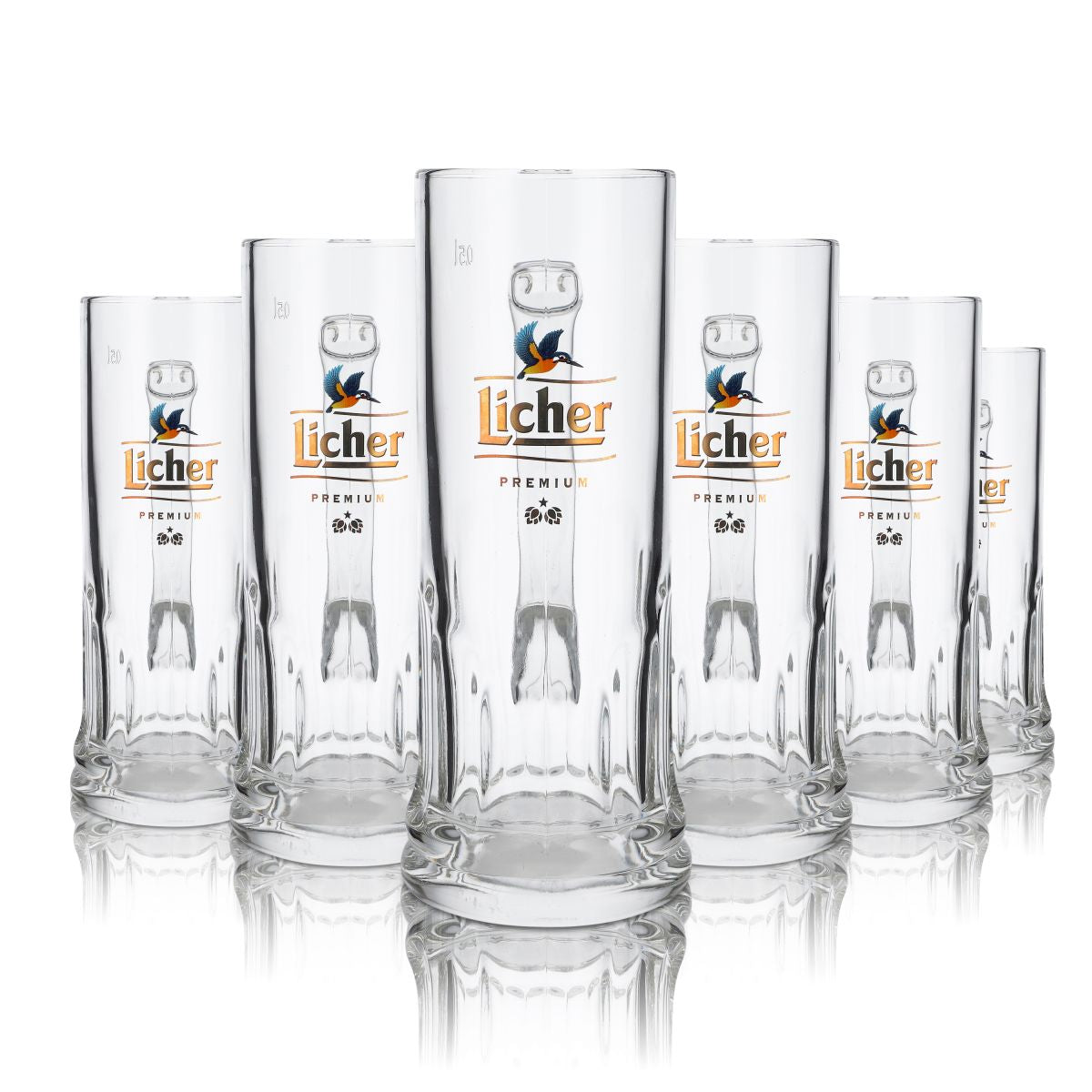 6 verres à bière Licher 0,5 l Verres à bière Chopes Verres à bière exclusifs Seidel Vogel