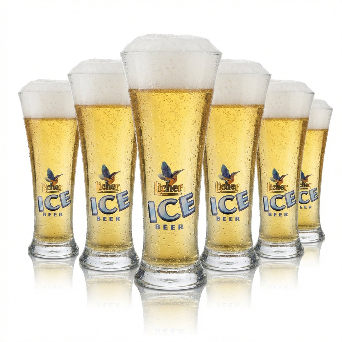 6 verres à bière Licher 0,2 l Pokal Ice Beer Luminarc Martiguess Set de verres Brasserie
