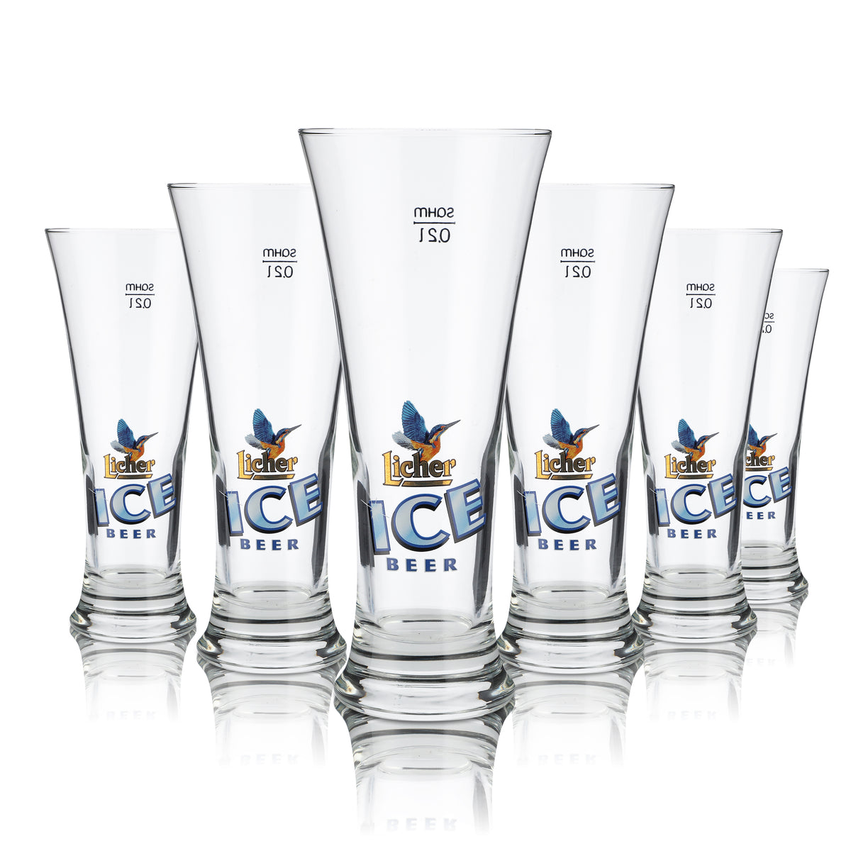 6 verres à bière Licher 0,2 l Pokal Ice Beer Luminarc Martiguess Set de verres Brasserie – Vue 4
