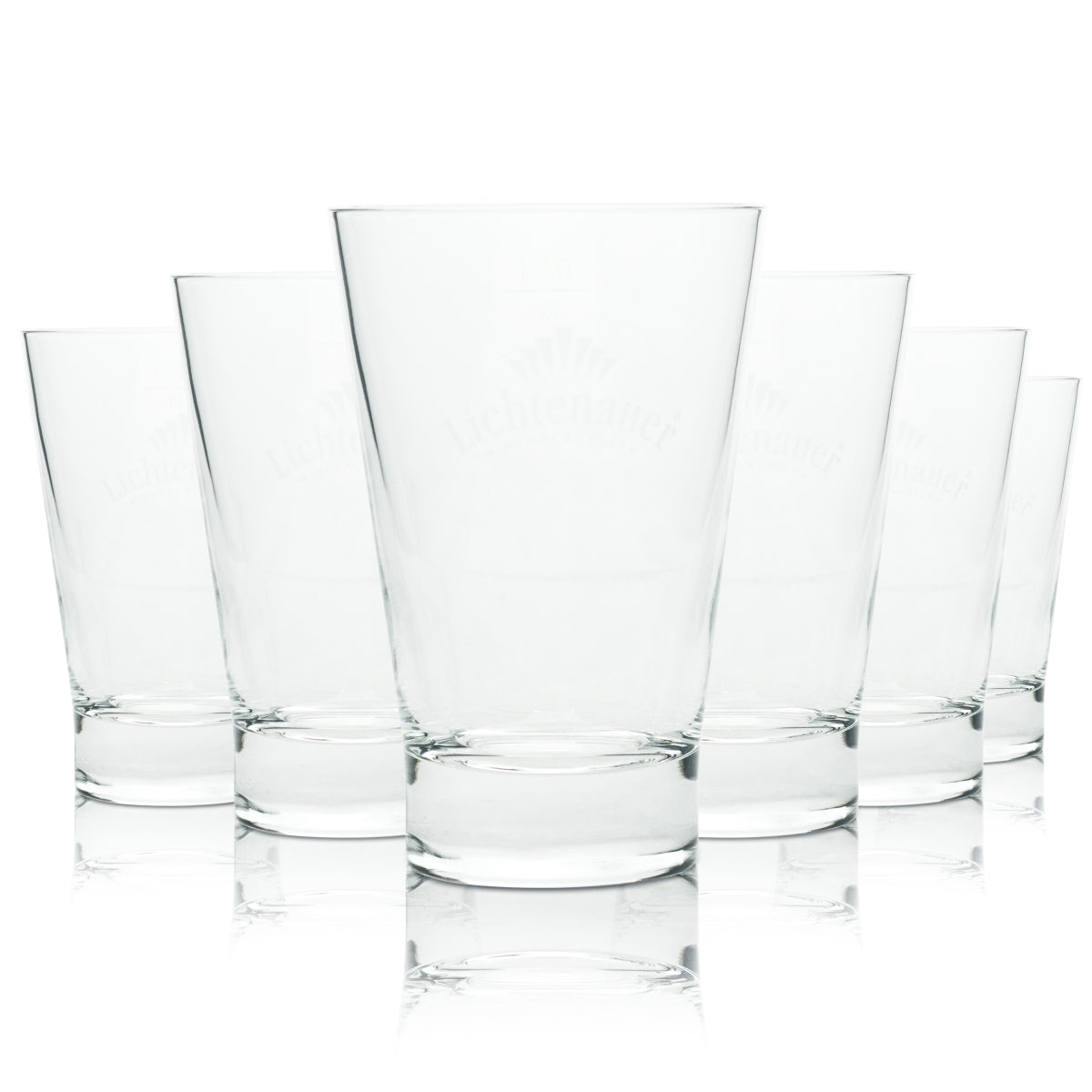 6 verres à eau Lichtenauer Tumpler 21 cl verres gastronomiques eau minérale hôtel bar
