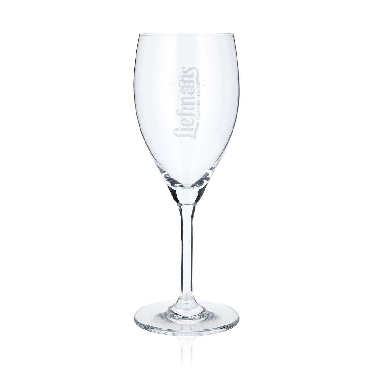6 verres à bière Liefmans 0,25 l, forme calice, logo blanc vertical – Vue 2