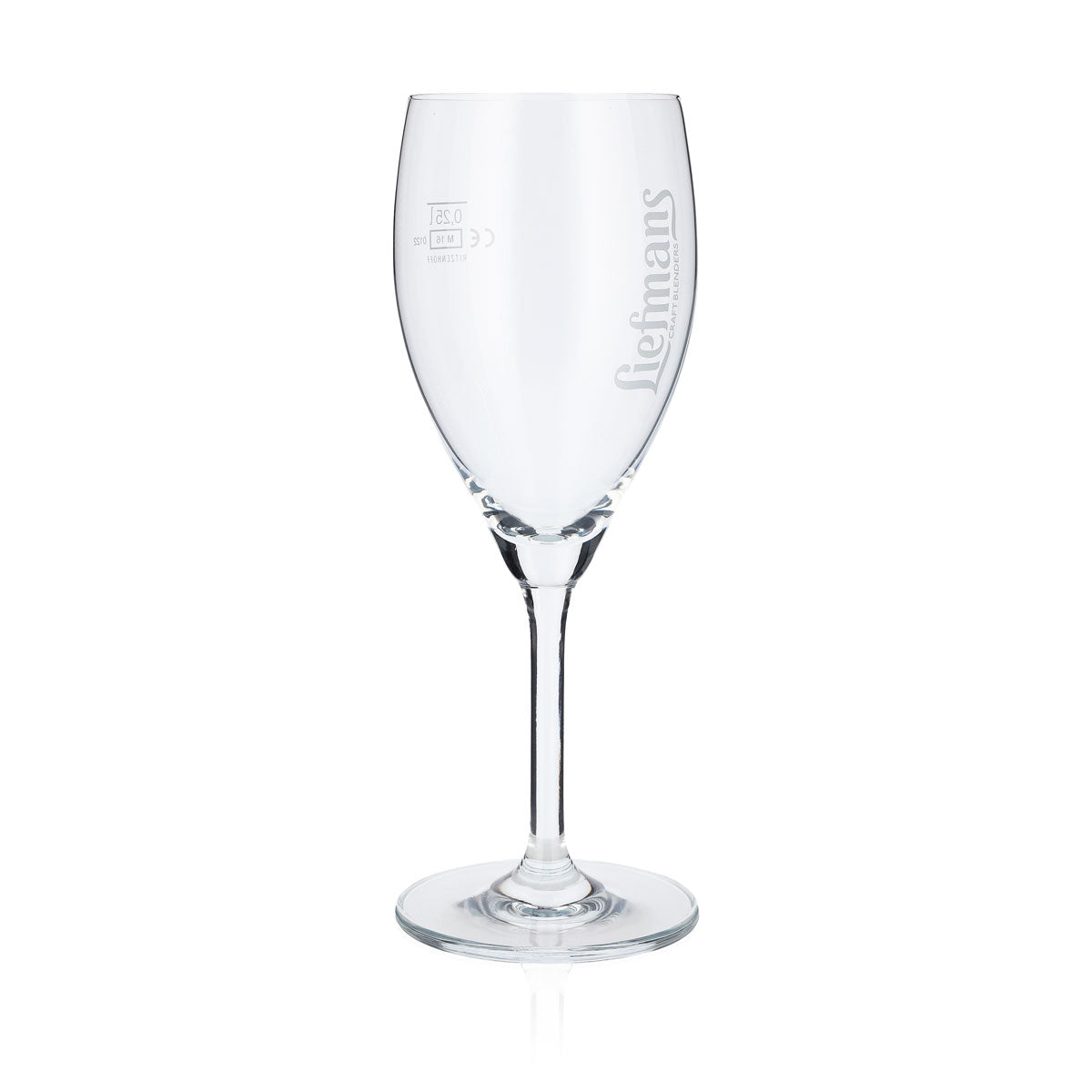 6 verres à bière Liefmans 0,25 l, forme calice, logo blanc vertical – Vue 3
