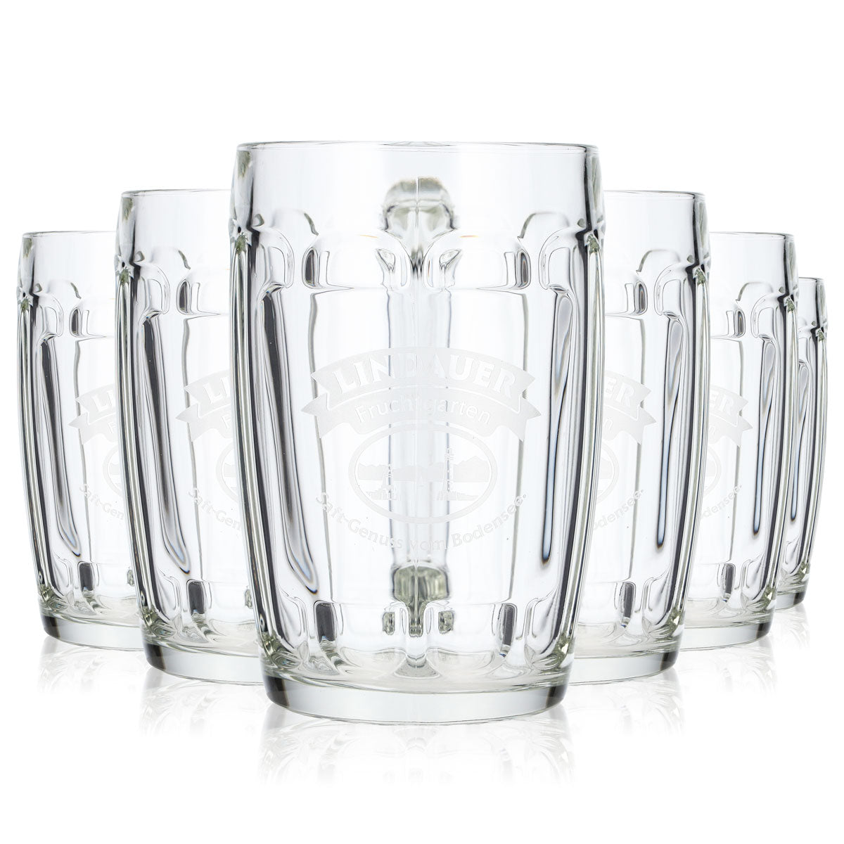 6 verres à jus Lindauer de 0,5 l, modèle « Krug Kontur Rastal » (lot de 6)